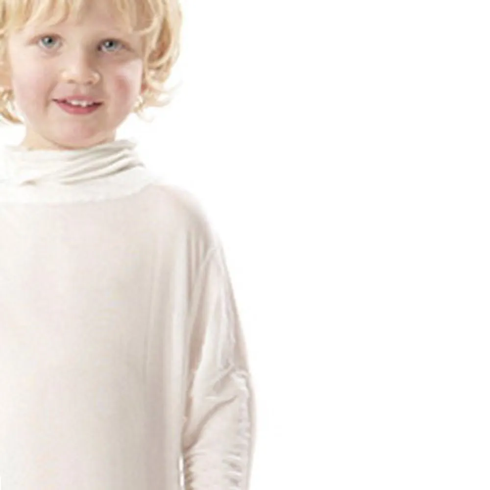 Dreamskin Long Sleeved Silk Polo Neck Top Unisex Sizes 3-12 yrs