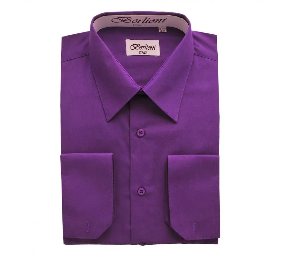 Dress shirt with French convertible cuffs 155480