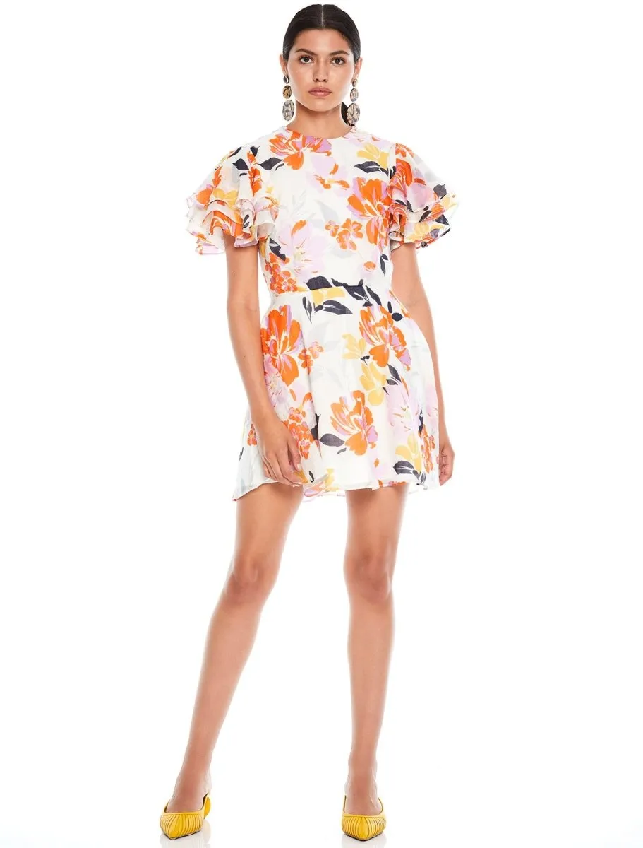 EFFERVESCENT FLORAL MINI DRESS