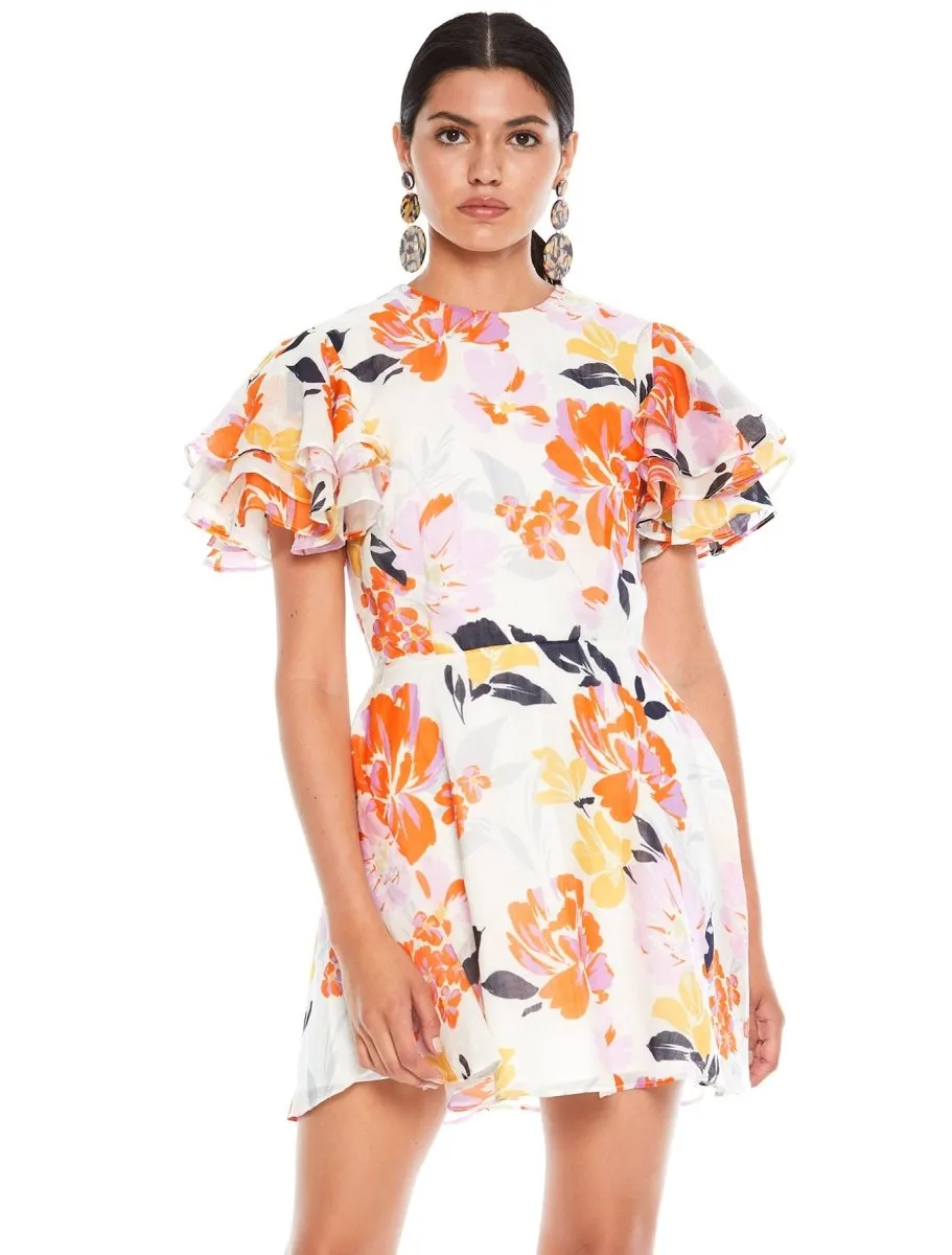 EFFERVESCENT FLORAL MINI DRESS