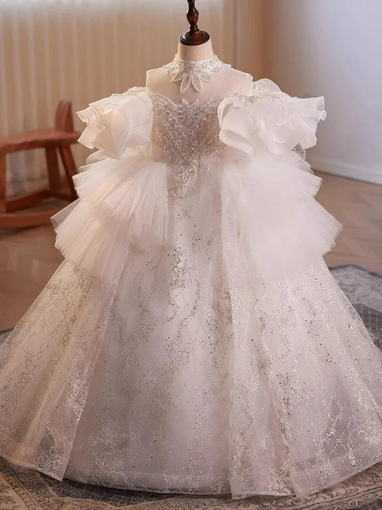 Fairy Tale Princess Dream Gown Elegant and Luxurious Multi-color Girl's Gown Princess Style Luxurious Ball Gown