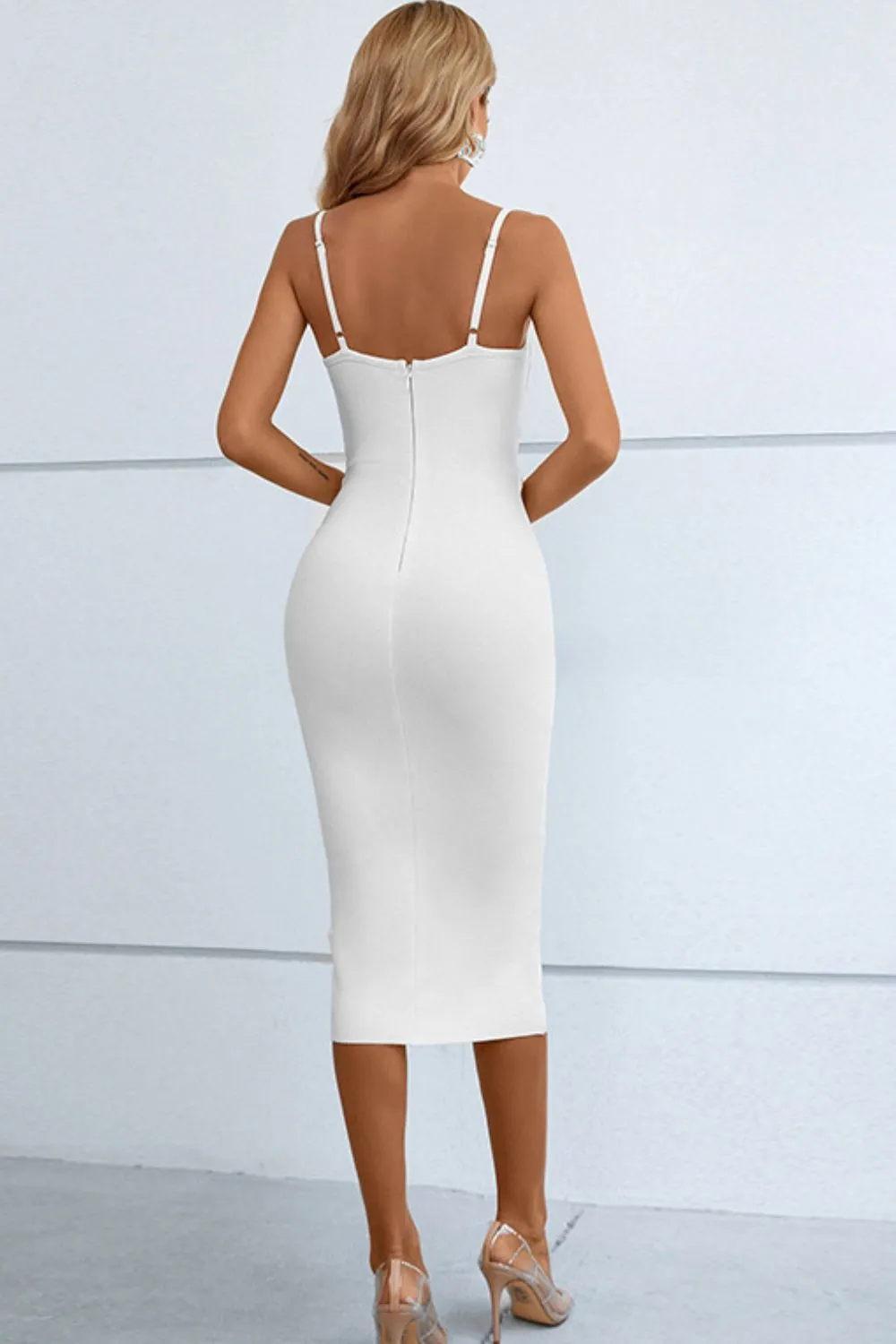 Fav Cutout Spaghetti Strap Bodycon Dress