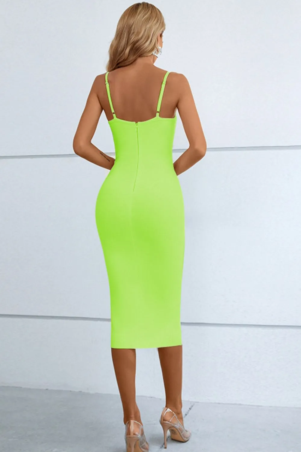 Fav Cutout Spaghetti Strap Bodycon Dress