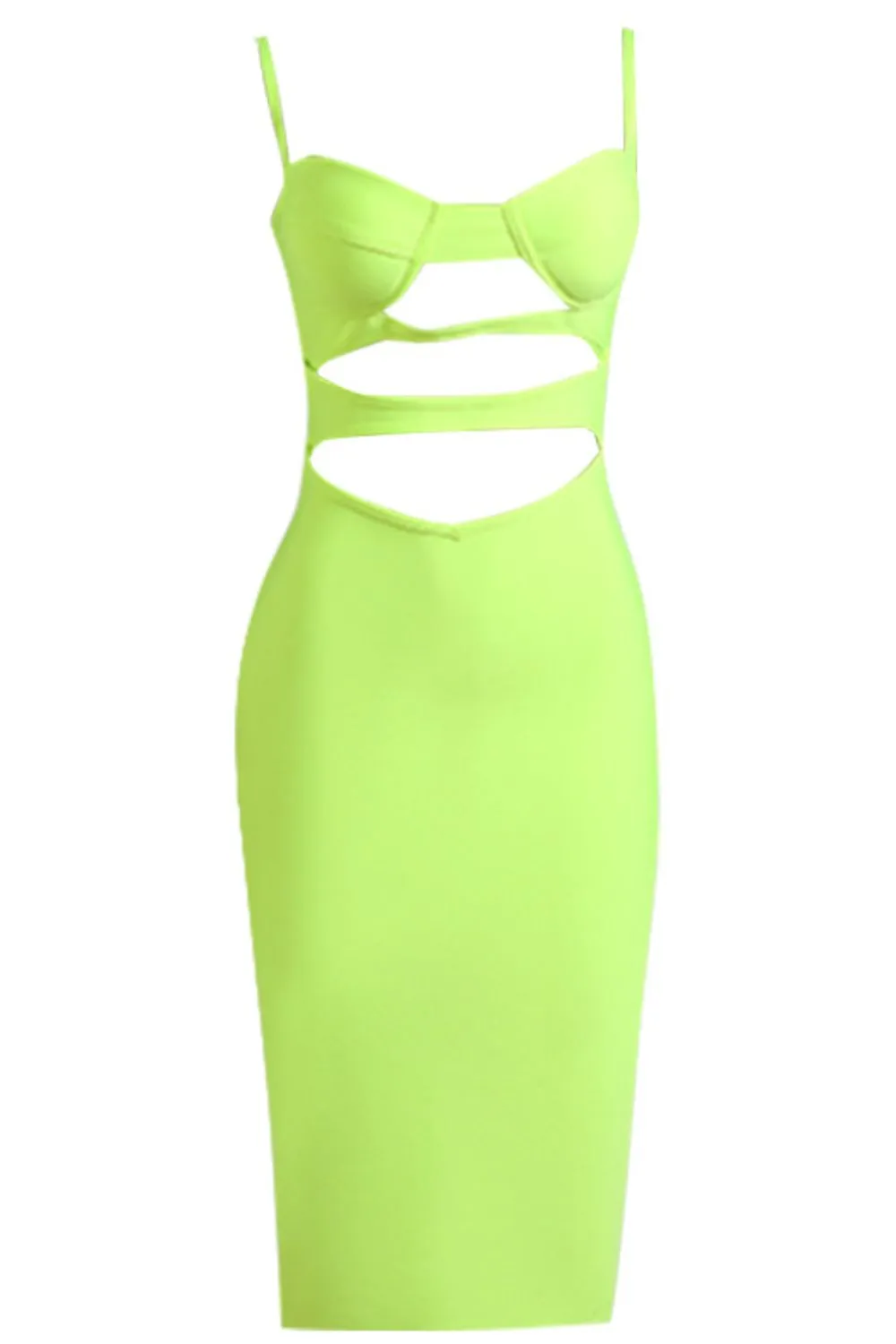 Fav Cutout Spaghetti Strap Bodycon Dress