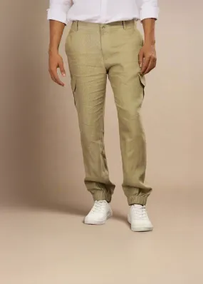 Finn - Linen Joggers - Sage Green