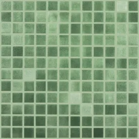 Fog Green Slip Resistant, 1" x 1" - Glass Tile