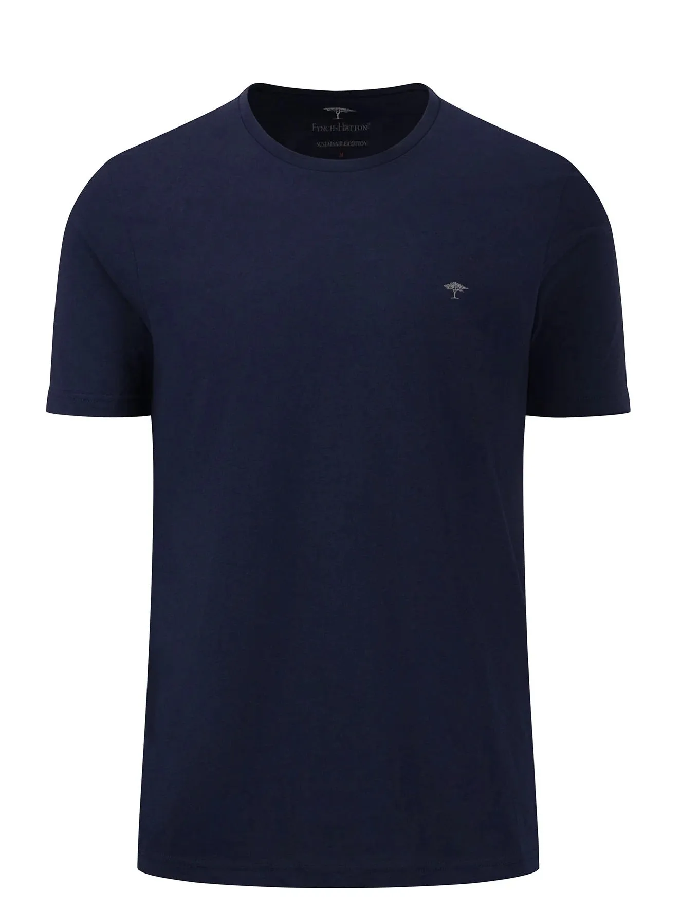 FYNCH HATTON T-Shirt - Men's Round Neck – Navy