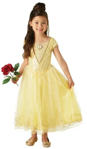 Girls Costume - Belle Live Action Deluxe