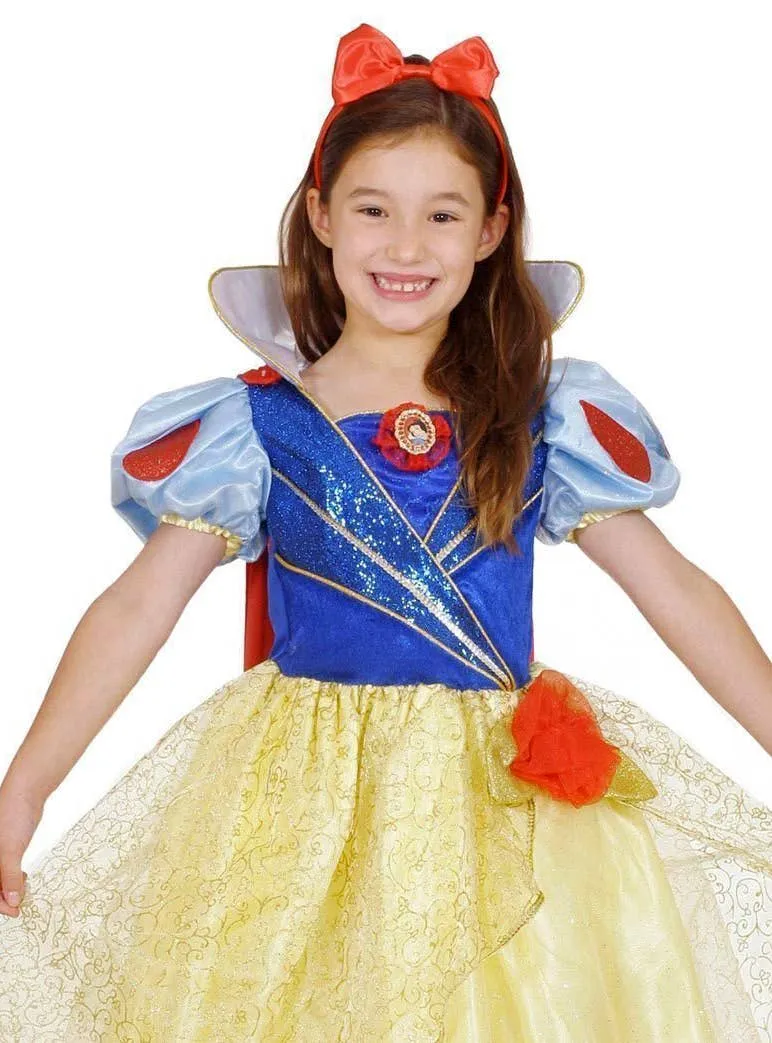 Glitter and Glow Snow White Girls Premium Disney Princess Costume