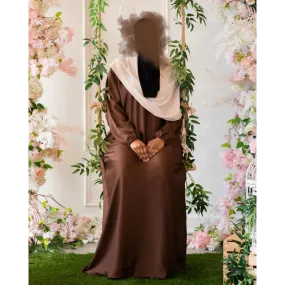 Hafsa Abaya (Coffee Brown)