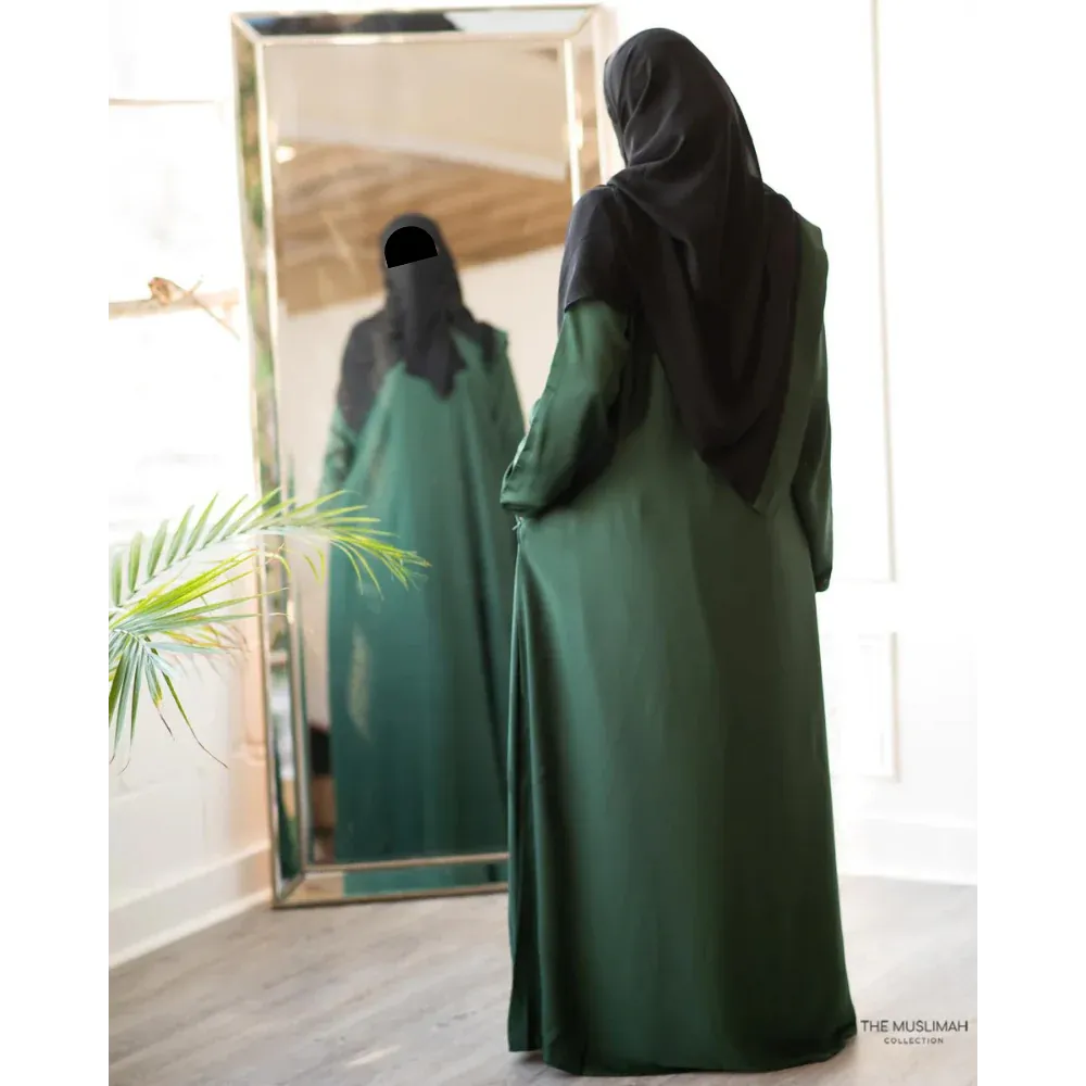 Hafsa Abaya (Emerald Green)