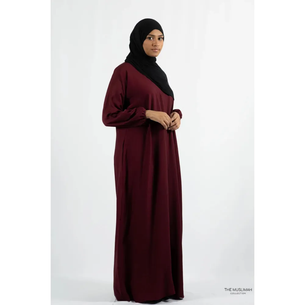 Hafsa Abaya (Maroon)