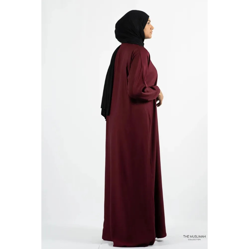 Hafsa Abaya (Maroon)