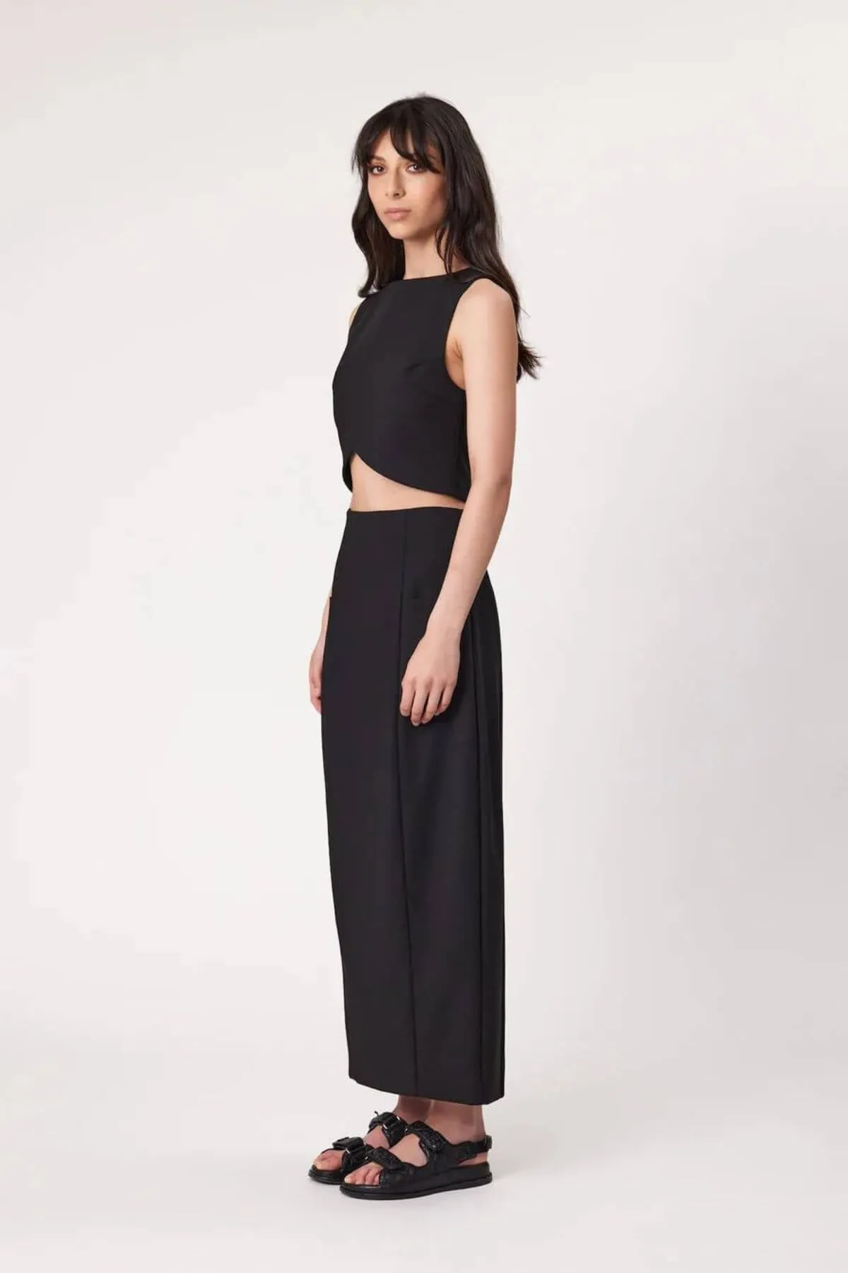 HARLOW MAXI SKIRT BLACK