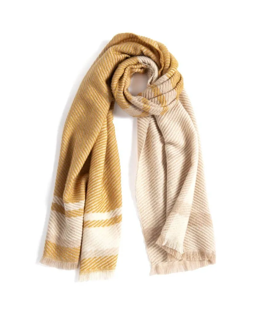 Honey Plaid Pasha Knit Scarf - FINAL SALE