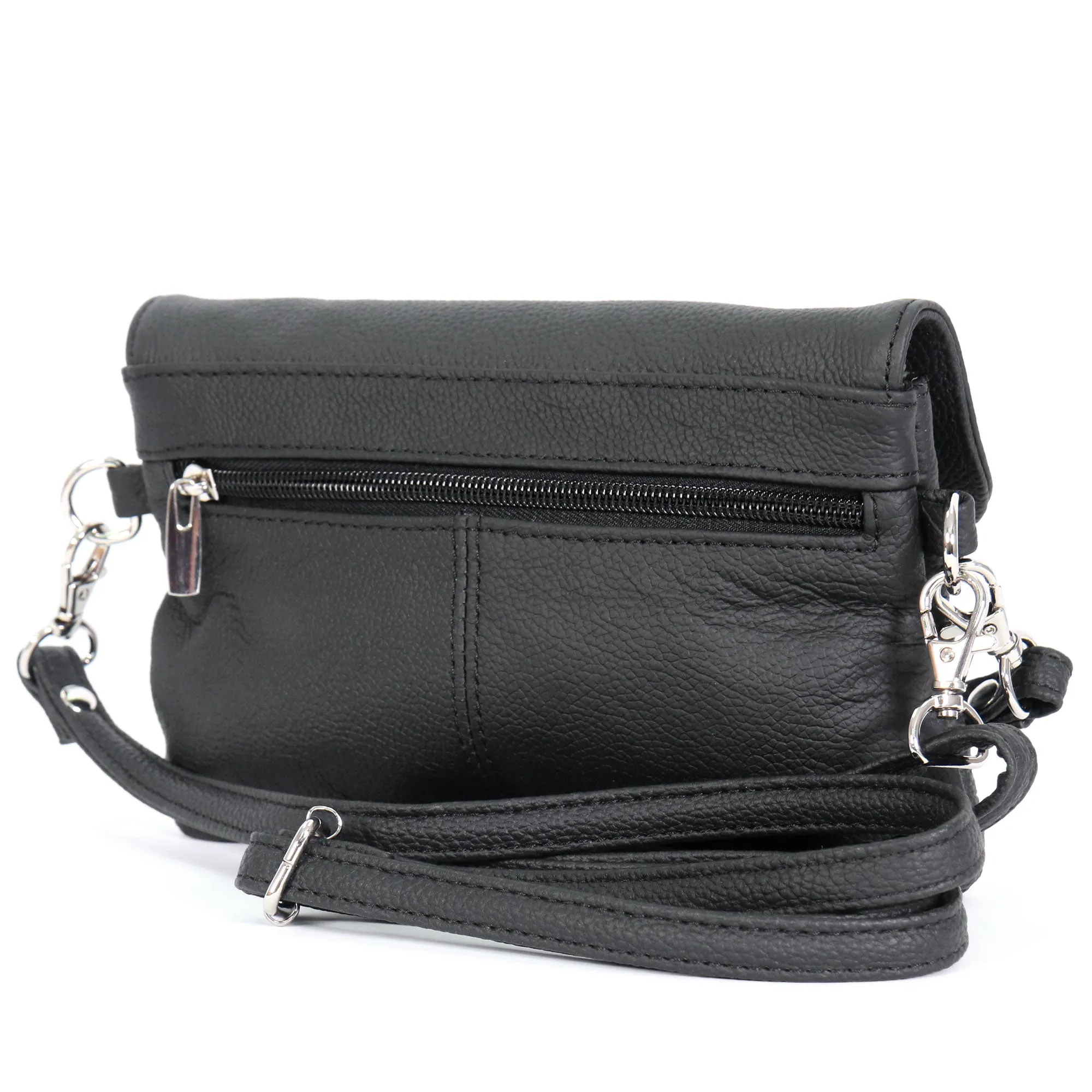 Hot Leathers Black Small Magnet Closure Purse