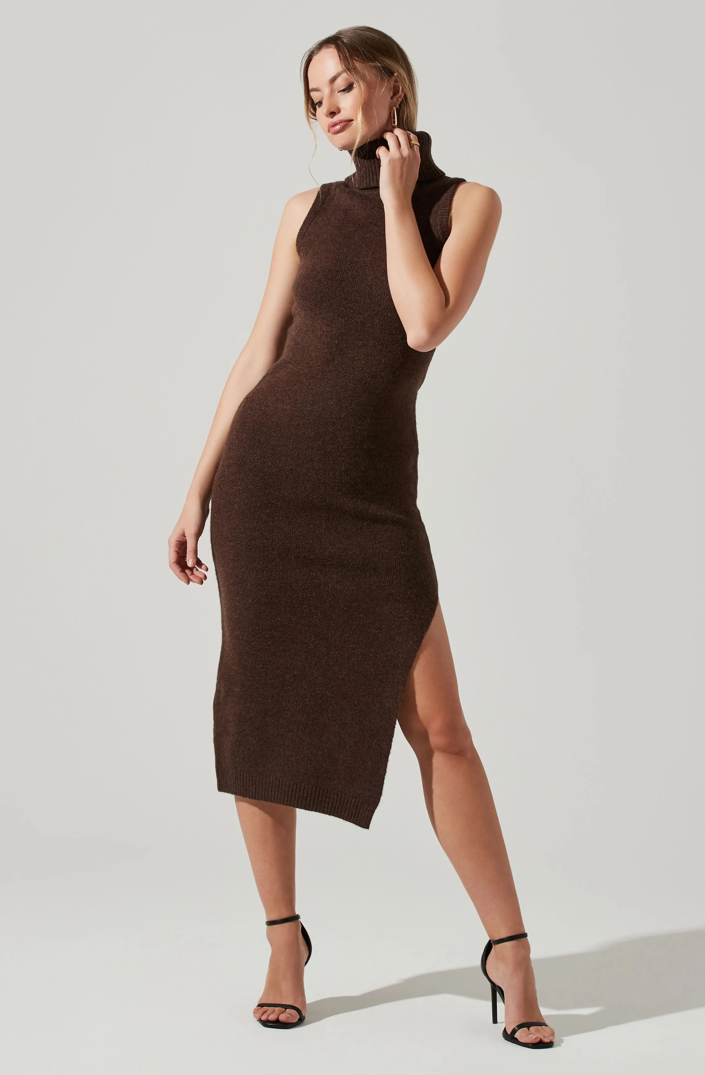 Irina Turtleneck Midi Sweater Dress