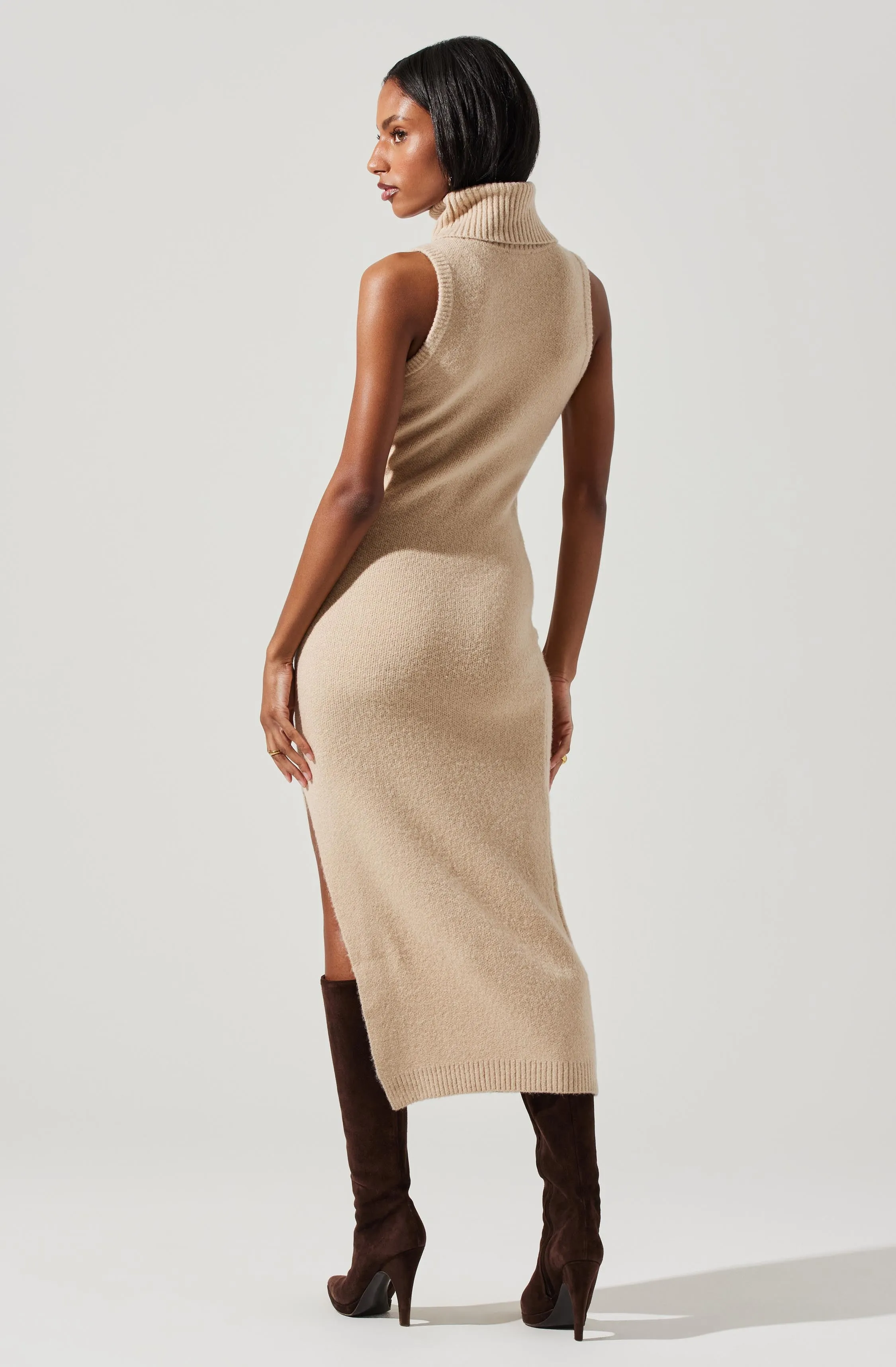 Irina Turtleneck Midi Sweater Dress