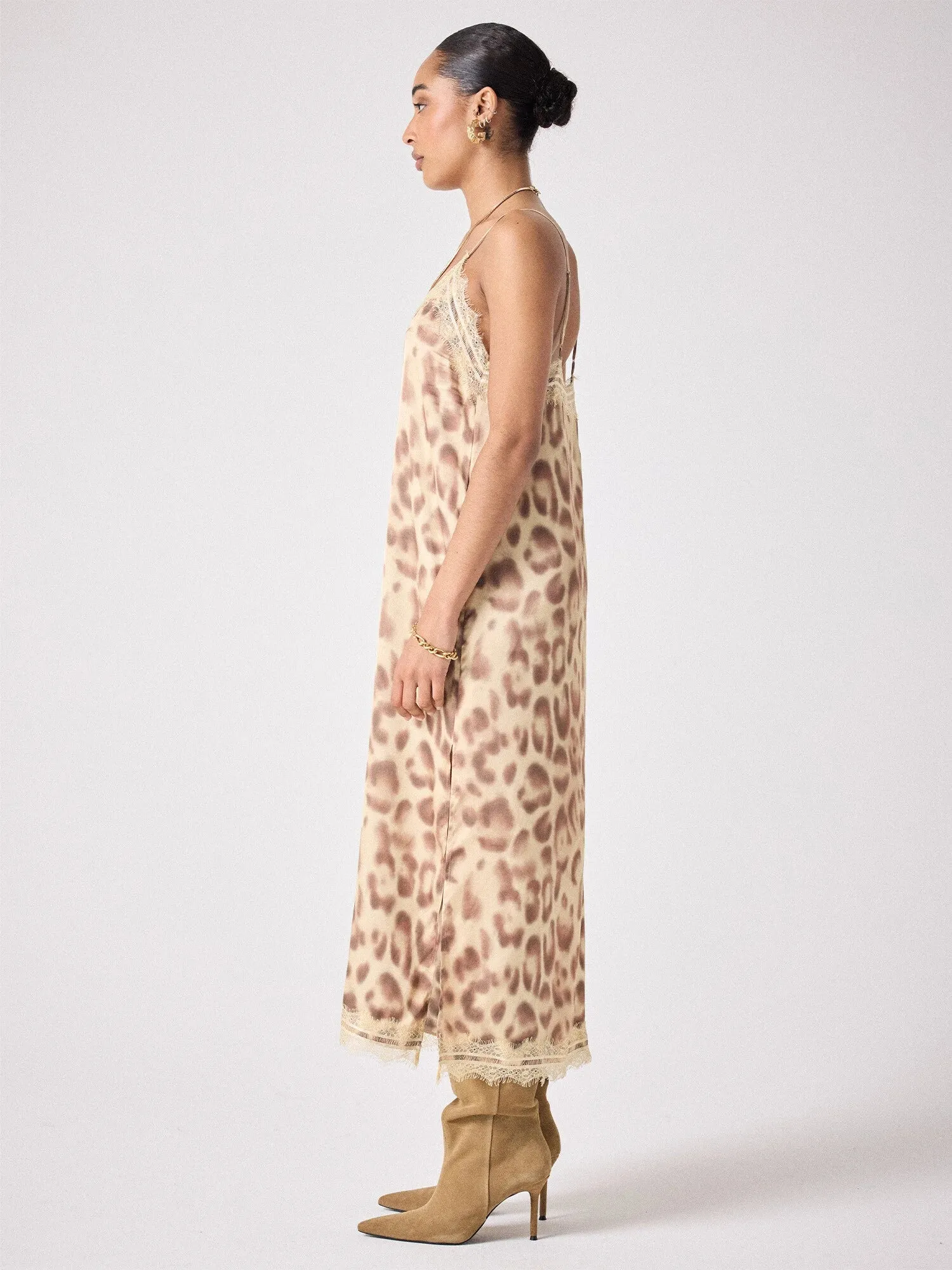 Ivy Slip Dress Leopard