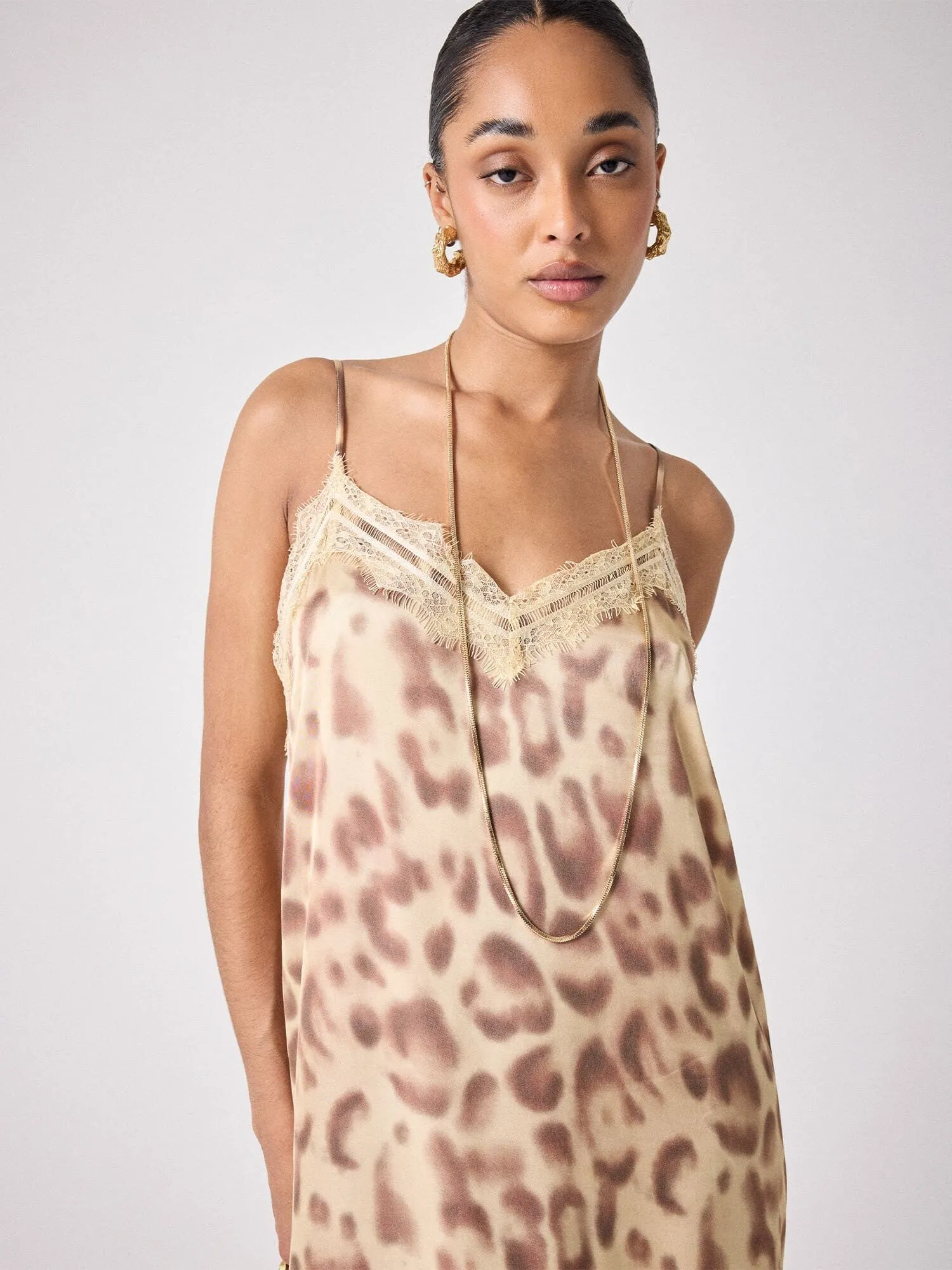 Ivy Slip Dress Leopard