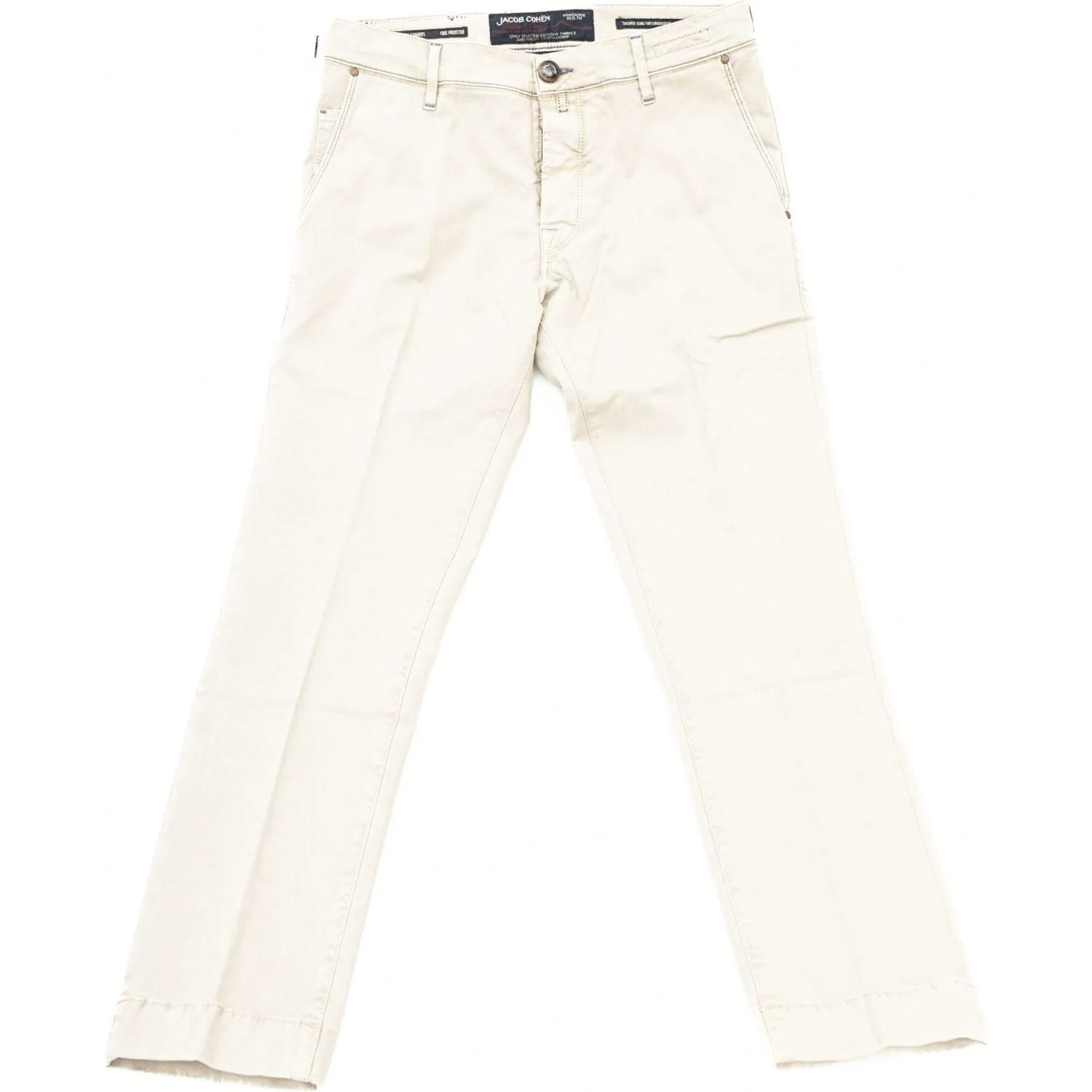 Jacob Cohen Elegant Silver Chino Model Trousers