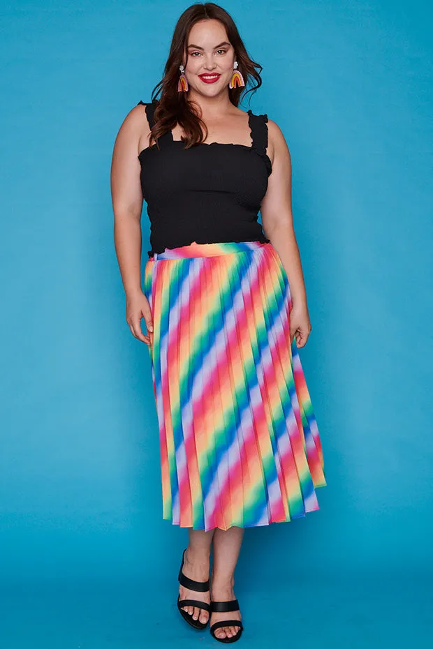 Kansas Fluro Rainbow Skirt