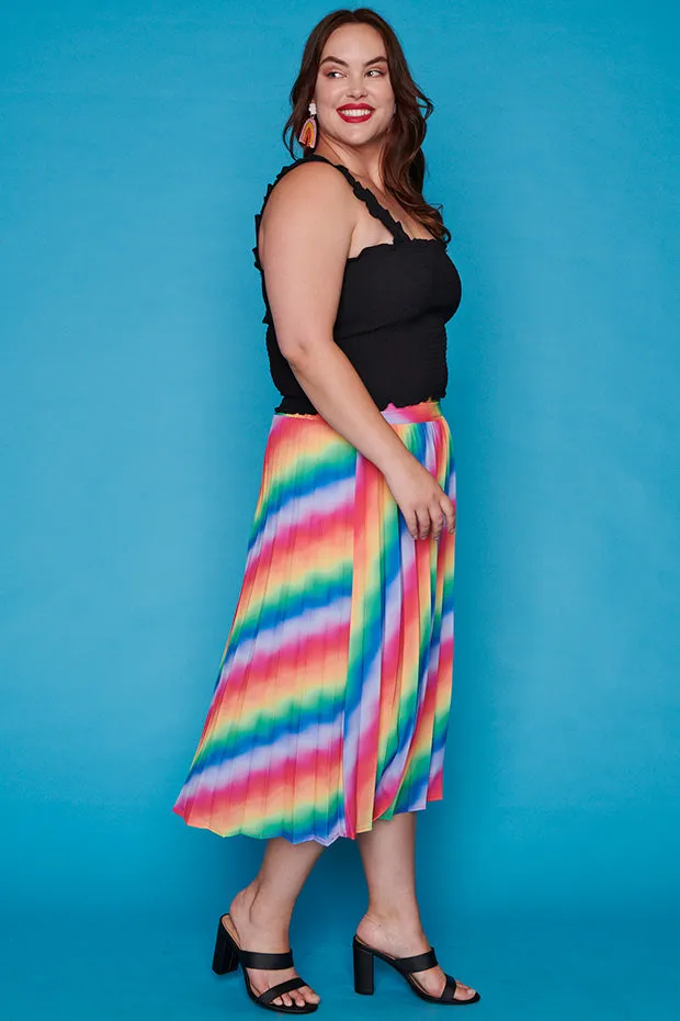 Kansas Fluro Rainbow Skirt