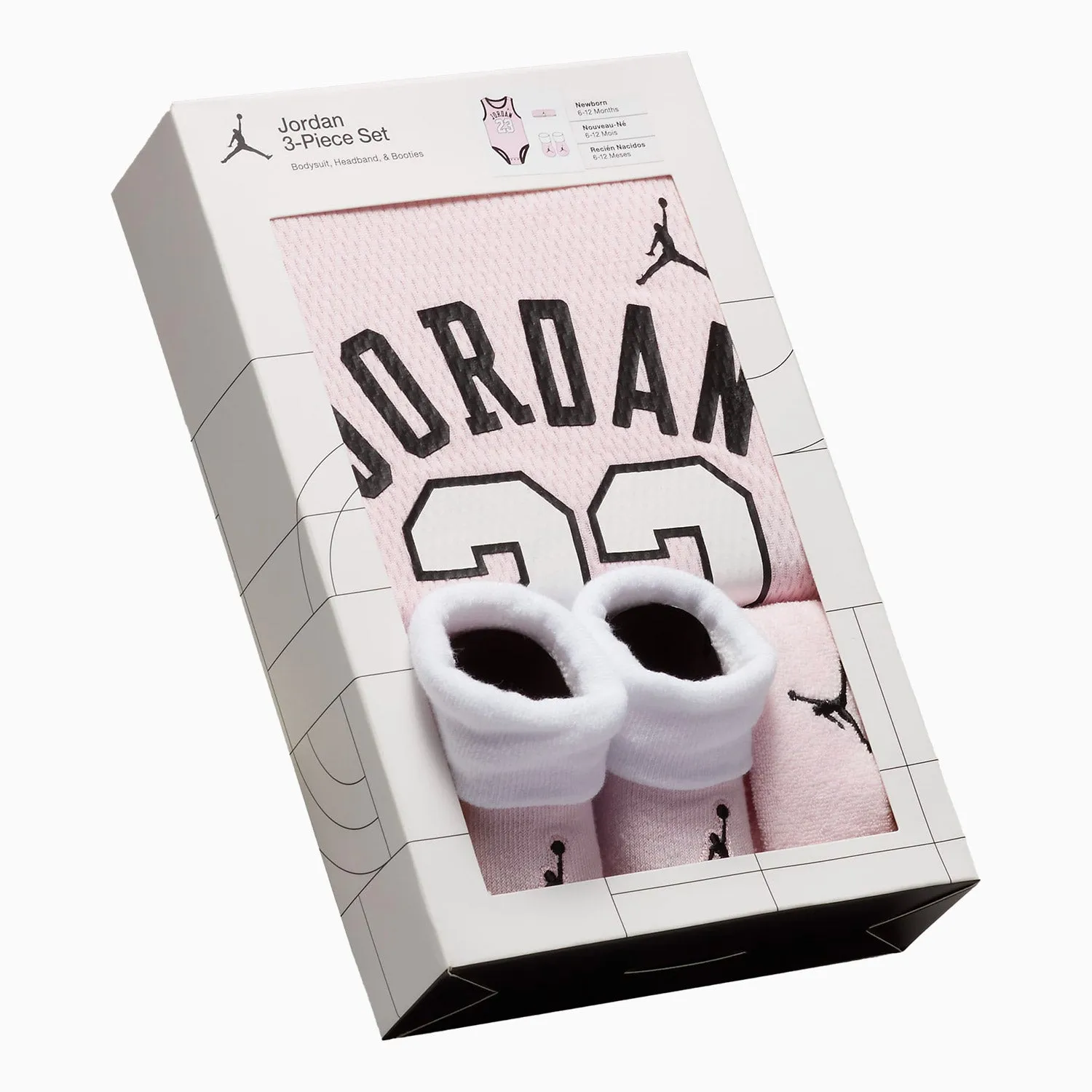 Kid's Jumpman 3-Piece Mesh Jersey Bodysuit Set Outfit