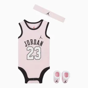 Kid's Jumpman 3-Piece Mesh Jersey Bodysuit Set Outfit