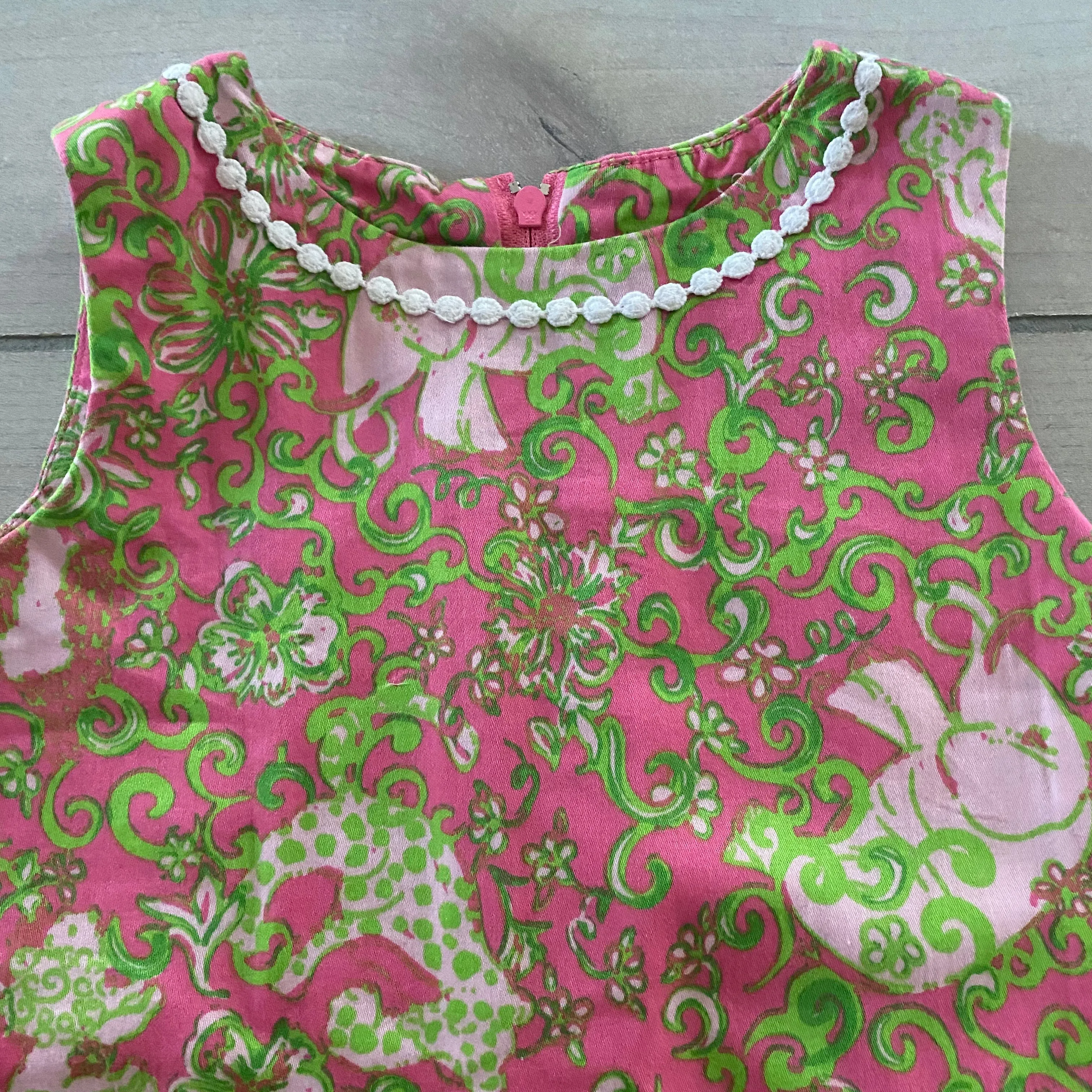 Lilly Pulitzer Elephant Pattern Shift Dress