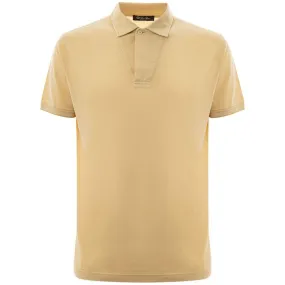 Loro Piana Yellow Silk Polo Shirt