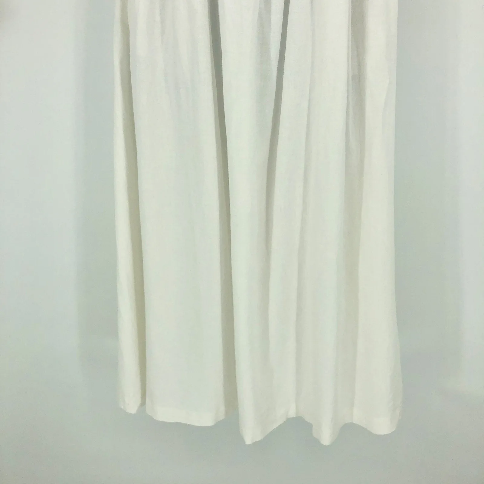 MADEWELL Sweetheart Midi Dress 4 White Double-Tie Cutout Sleeveless NL181 NWT