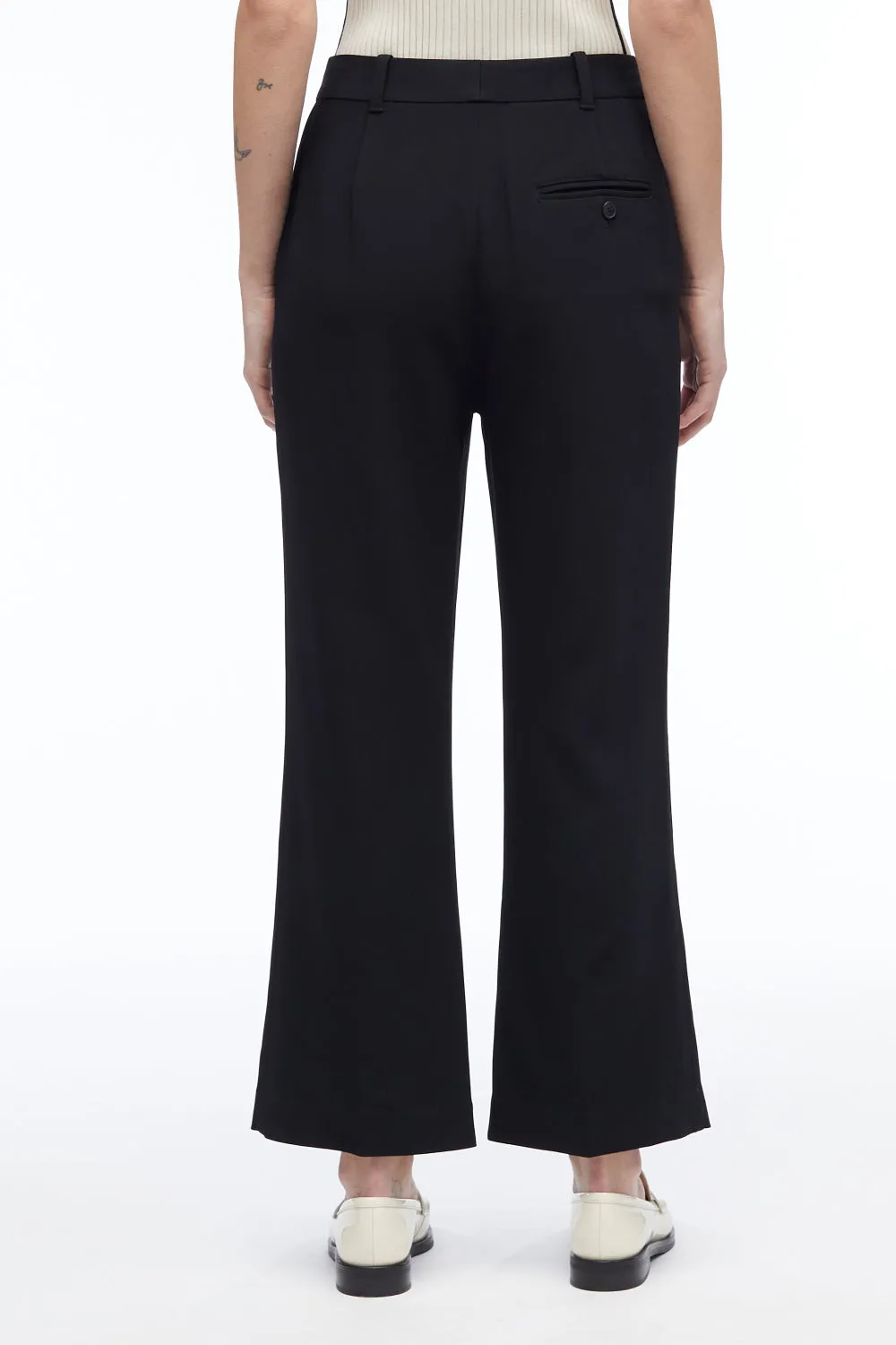 Matte Crepe Kick Flare Pant