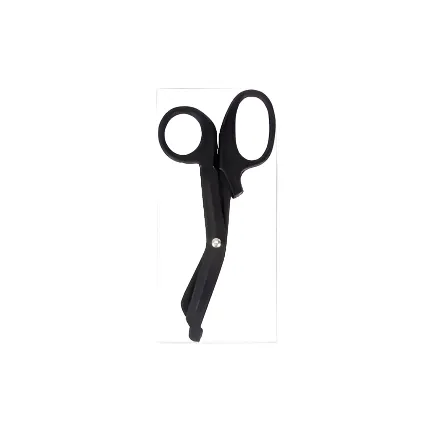 MediTac Autoclavable Tactical Black Trauma Shears - 5 1/2"