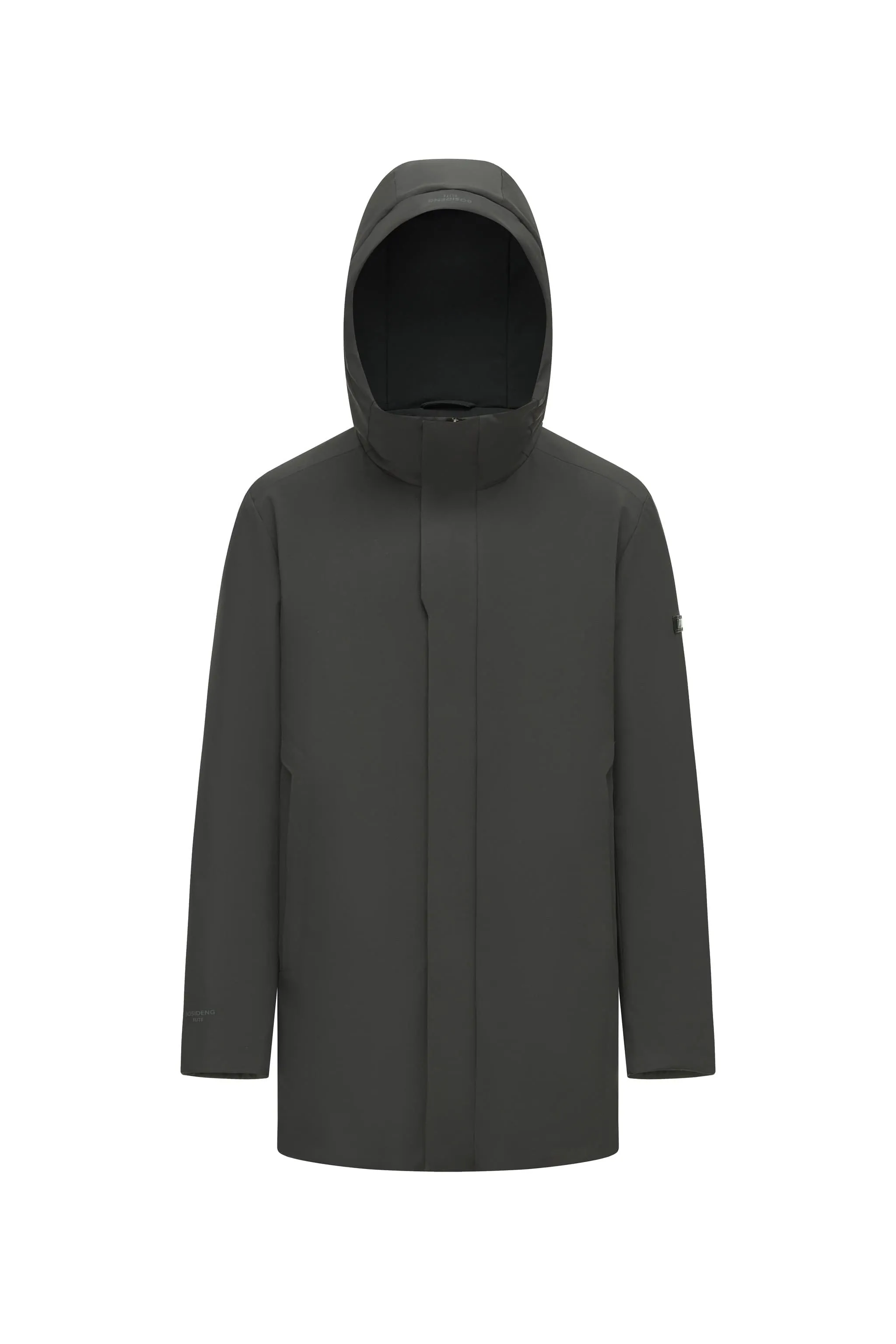 Men’s mid-length goose down coat