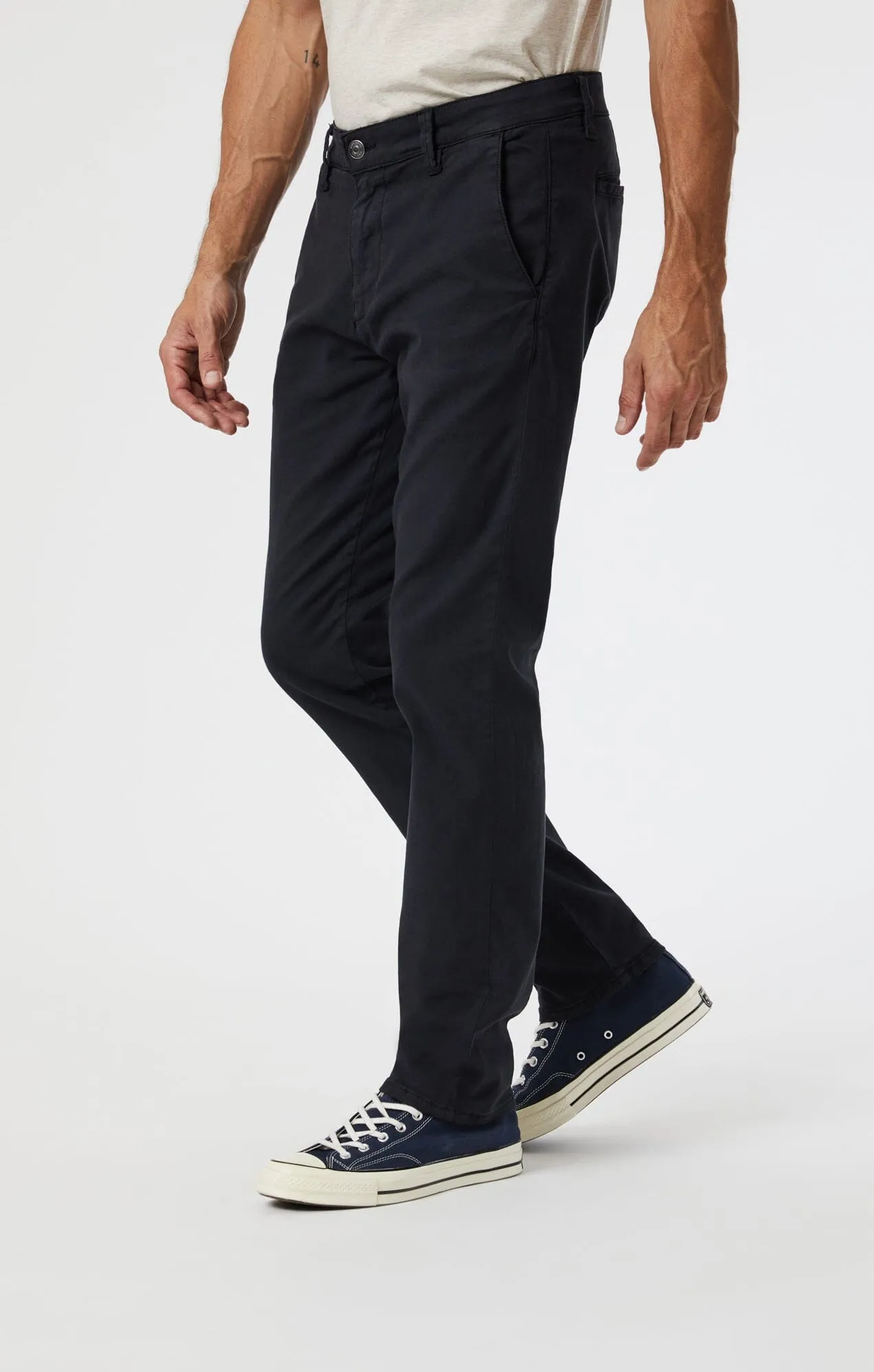 MILTON SLIM STRAIGHT CHINO IN DEEP NAVY LUXE TWILL