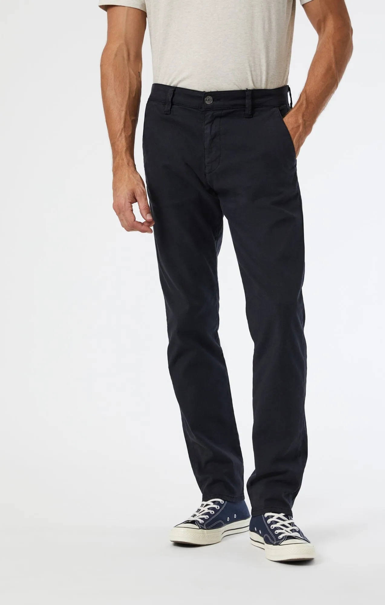 MILTON SLIM STRAIGHT CHINO IN DEEP NAVY LUXE TWILL