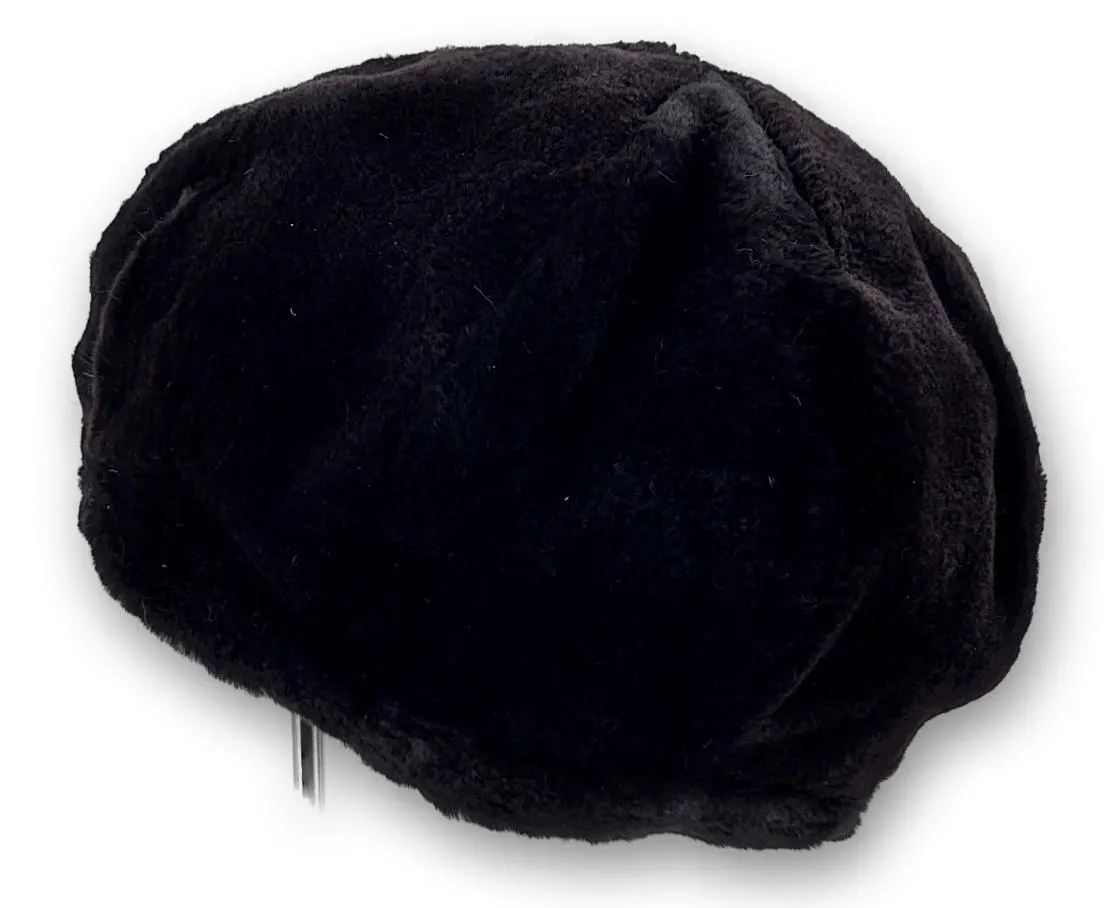 Mink Hat - Mink Sheared - Accesories - Black (Hue)