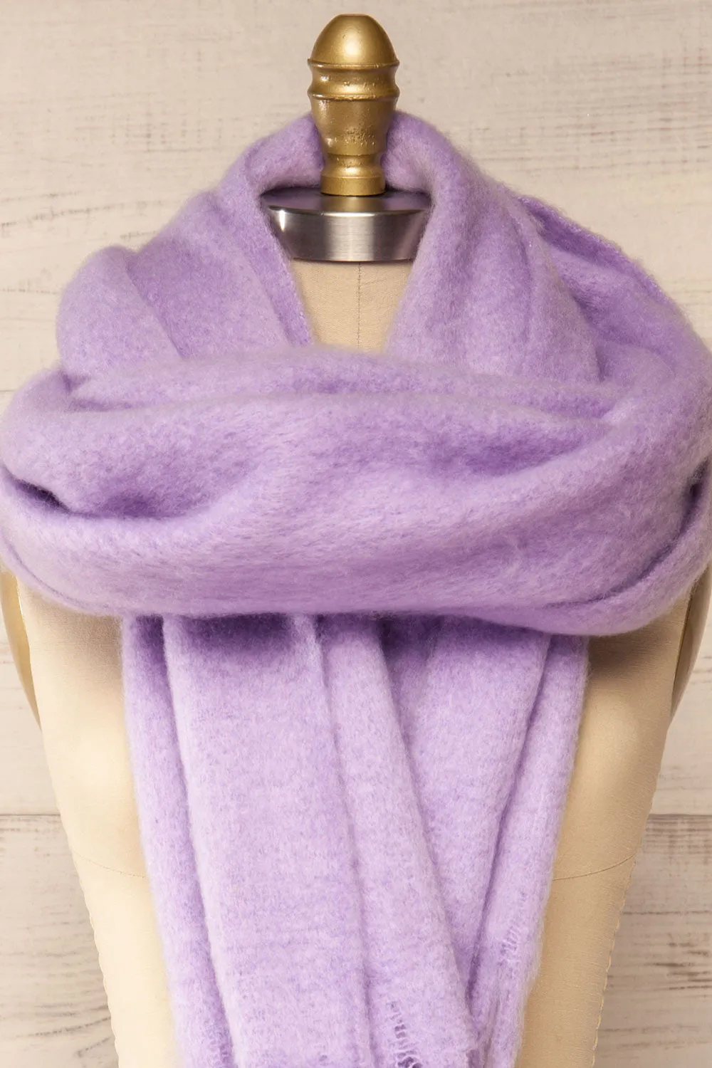 Newnham Lavender | Oversized Soft Knit Scarf