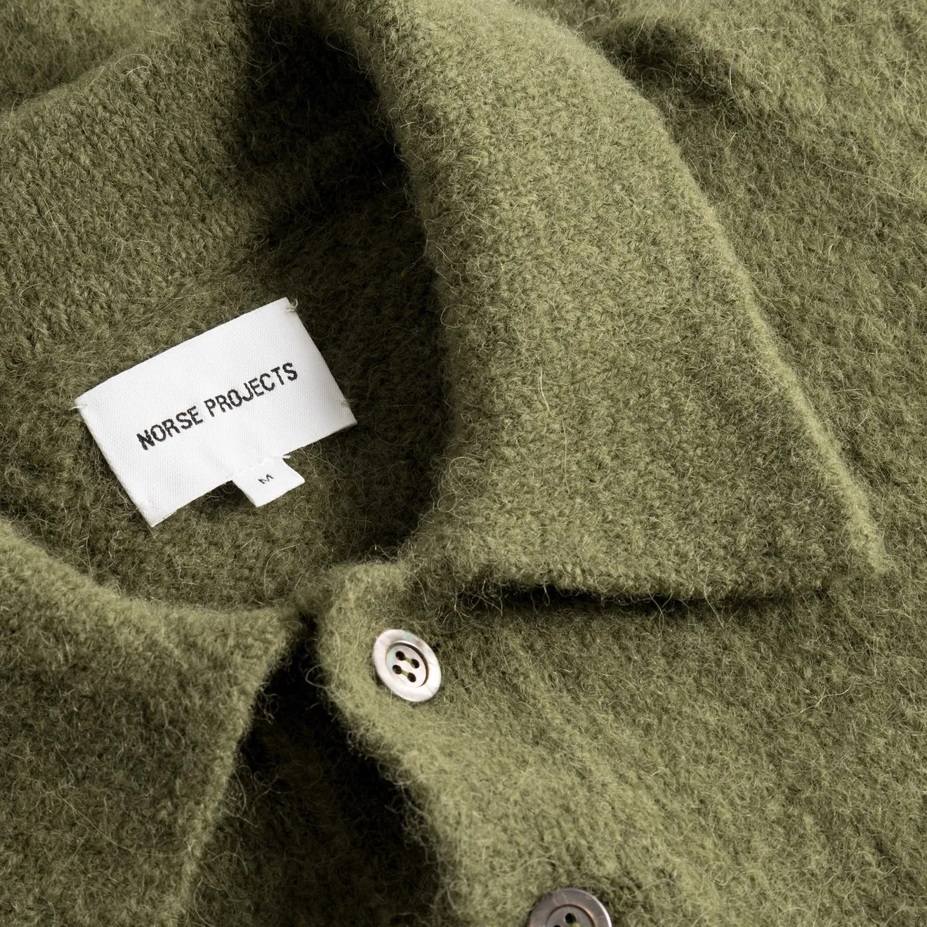 Norse Projects Rasmus Relaxed Brushed Polo Ivy Green