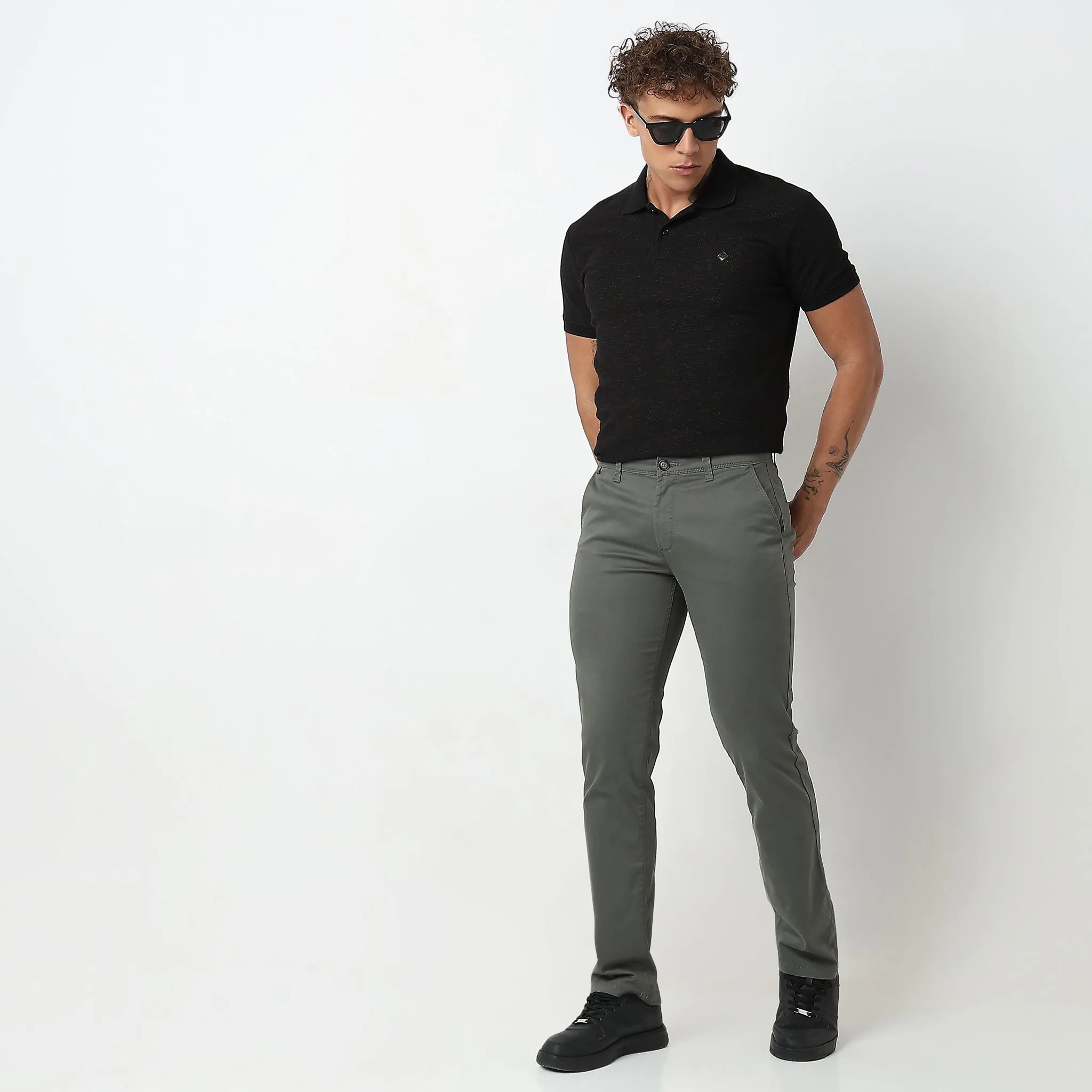 Officer Pants™ - Luxury Cotton with E-Fast Stretch - Cavalry Twill - Mid Rise Pants - Re-Pants reimagined