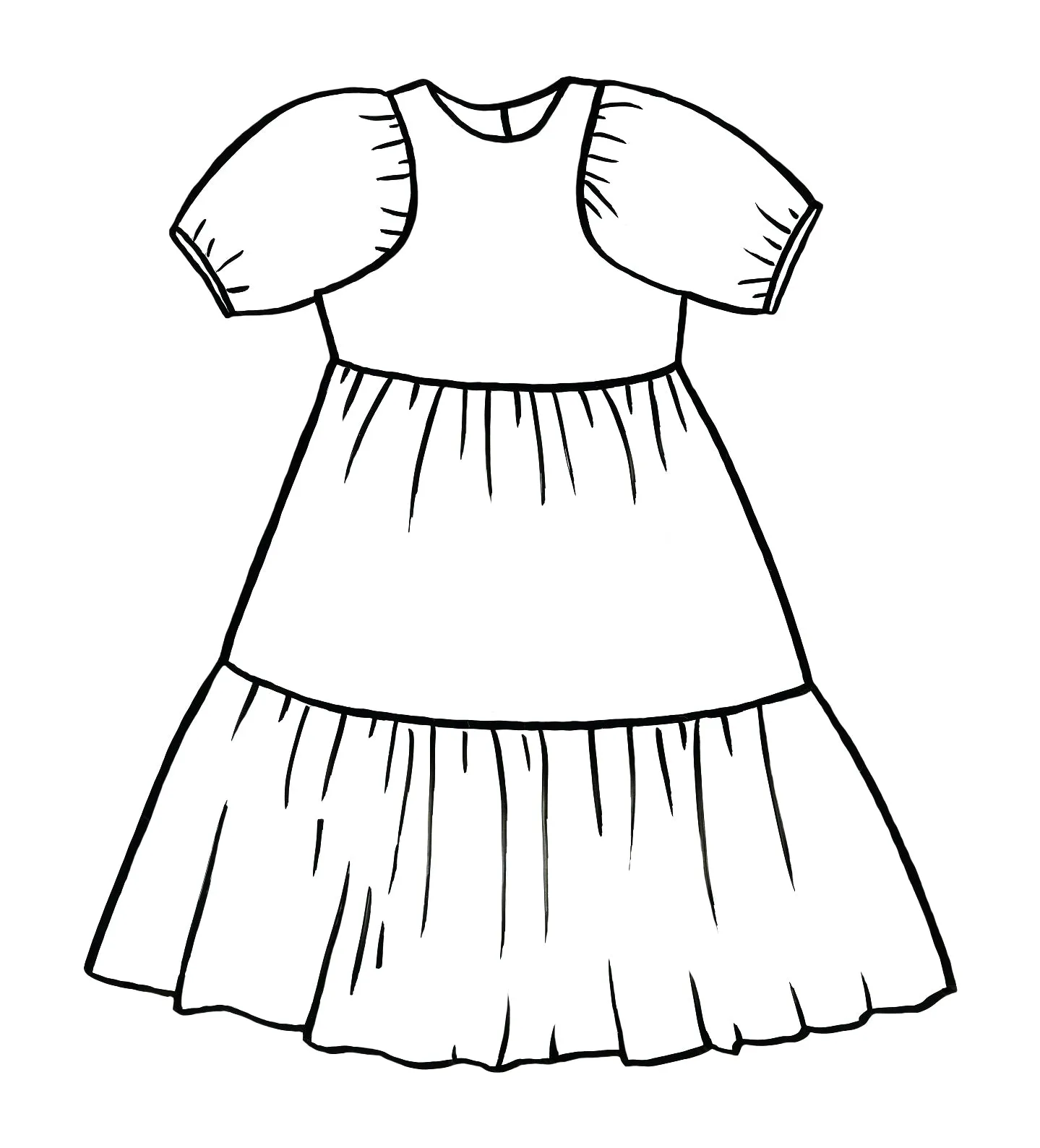 PDF Pattern - Cloud Dress | Sewing Patterns by Masin