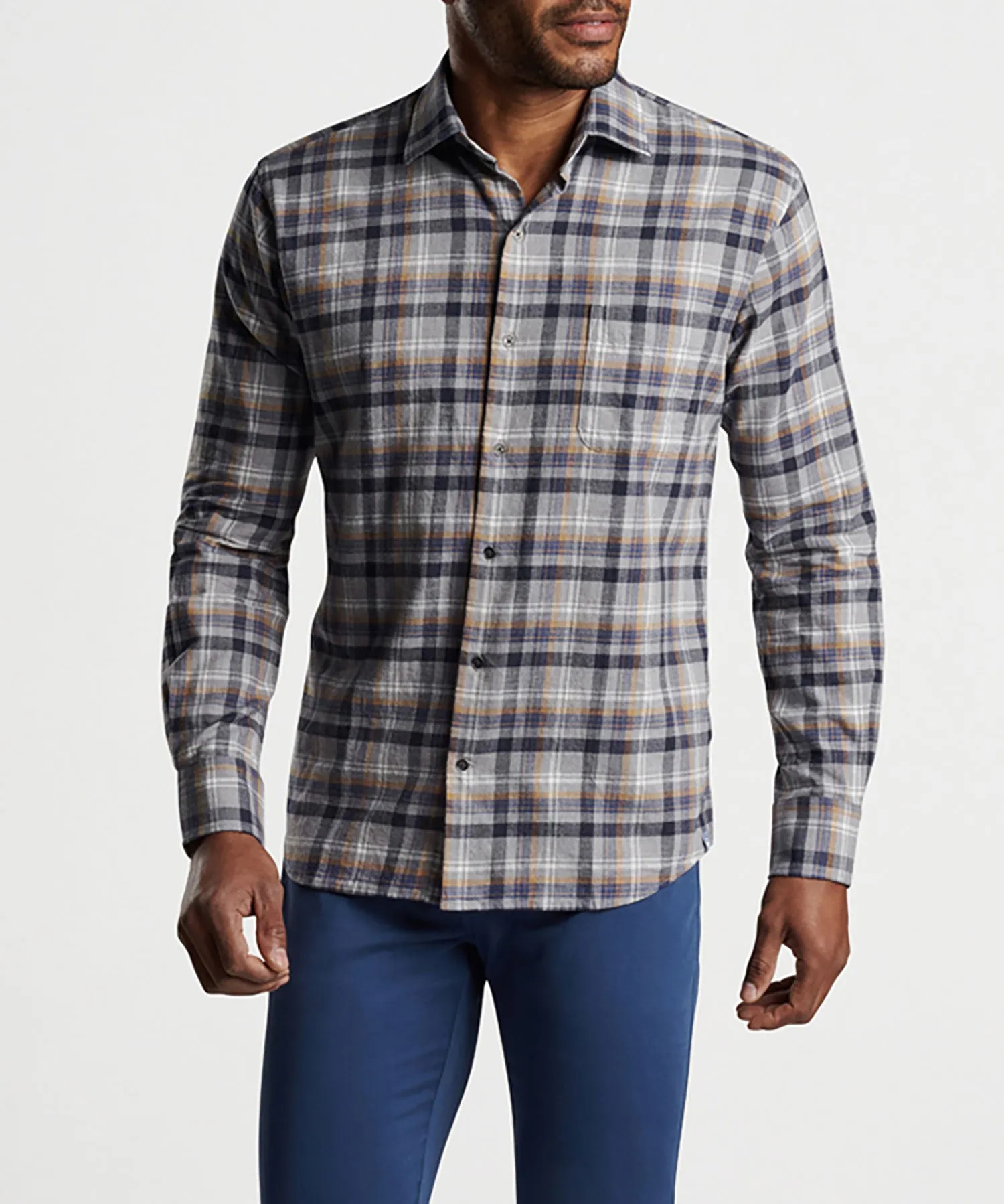 Peter Millar Long Sleeve Iron Way Sport Shirt