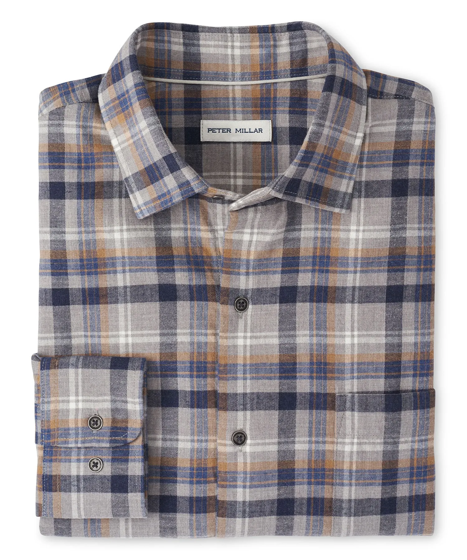 Peter Millar Long Sleeve Iron Way Sport Shirt