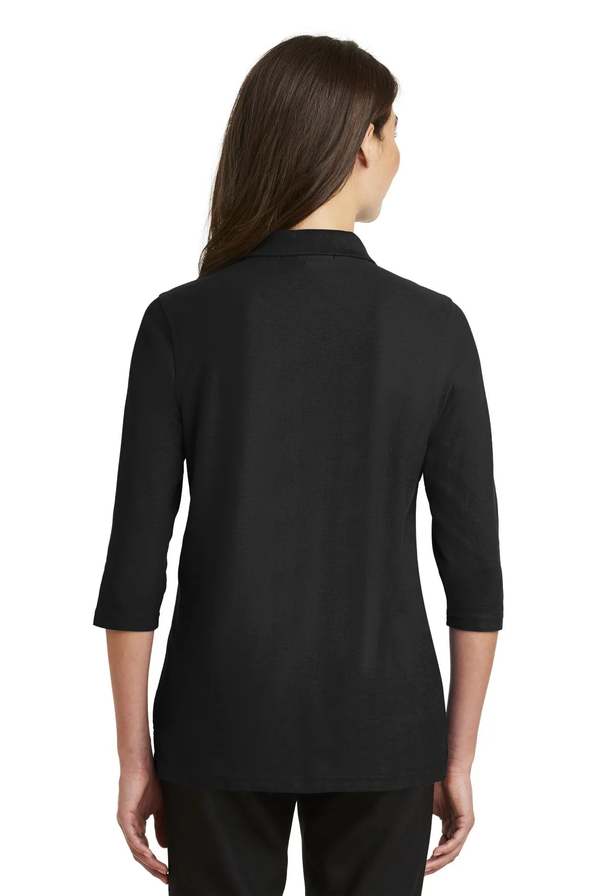 Port Authority® Ladies Silk Touch™ 3/4-Sleeve Polo. L562