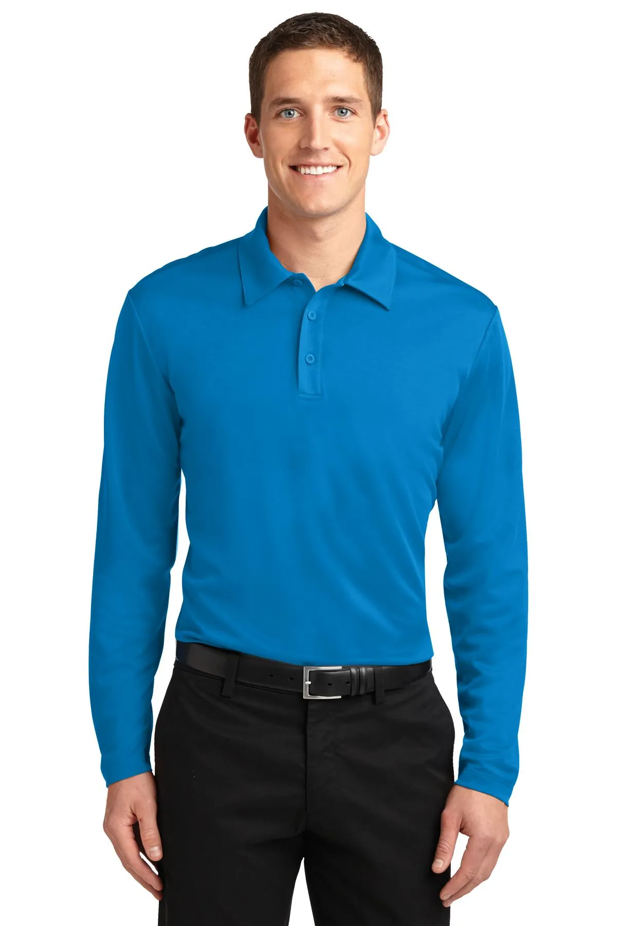 Port Authority® Silk Touch™ Performance Long Sleeve Polo. K540LS