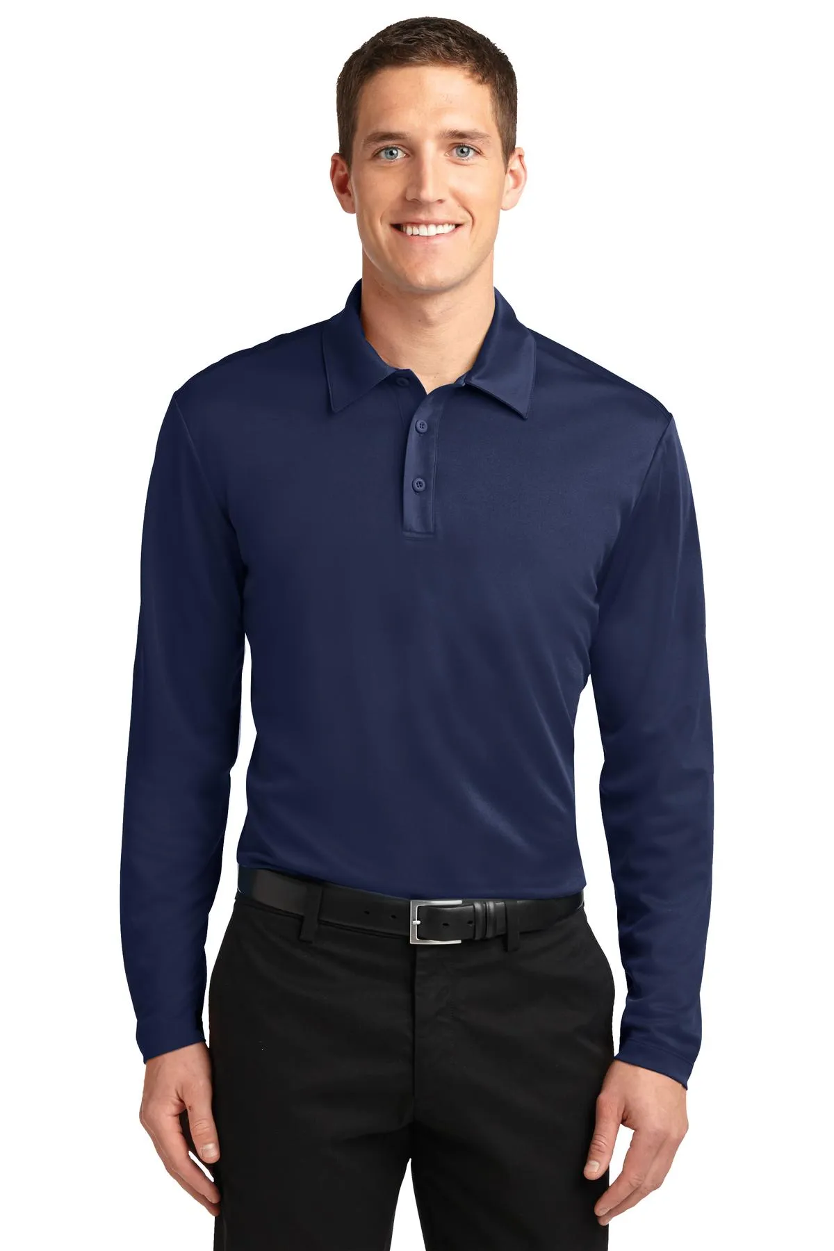 Port Authority® Silk Touch™ Performance Long Sleeve Polo. K540LS