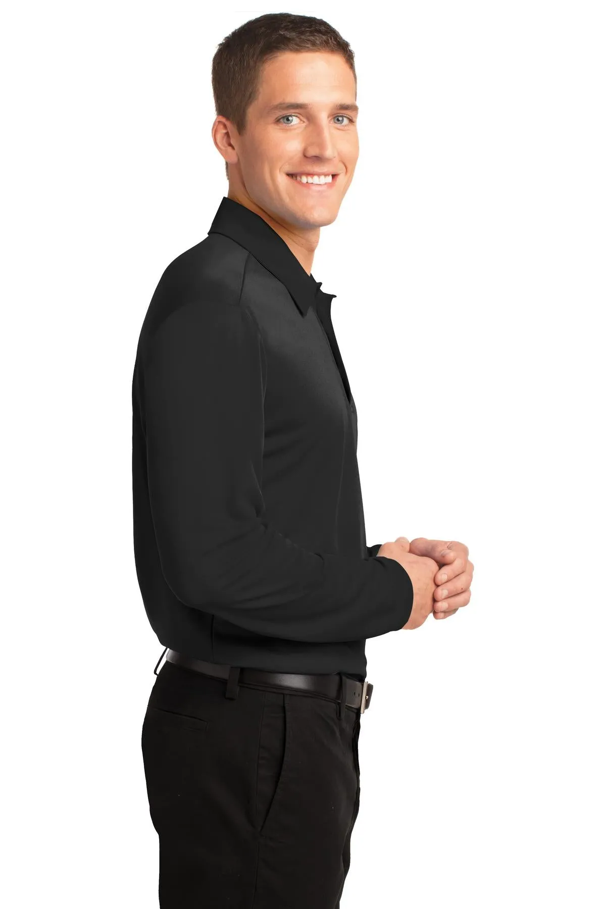 Port Authority® Silk Touch™ Performance Long Sleeve Polo. K540LS