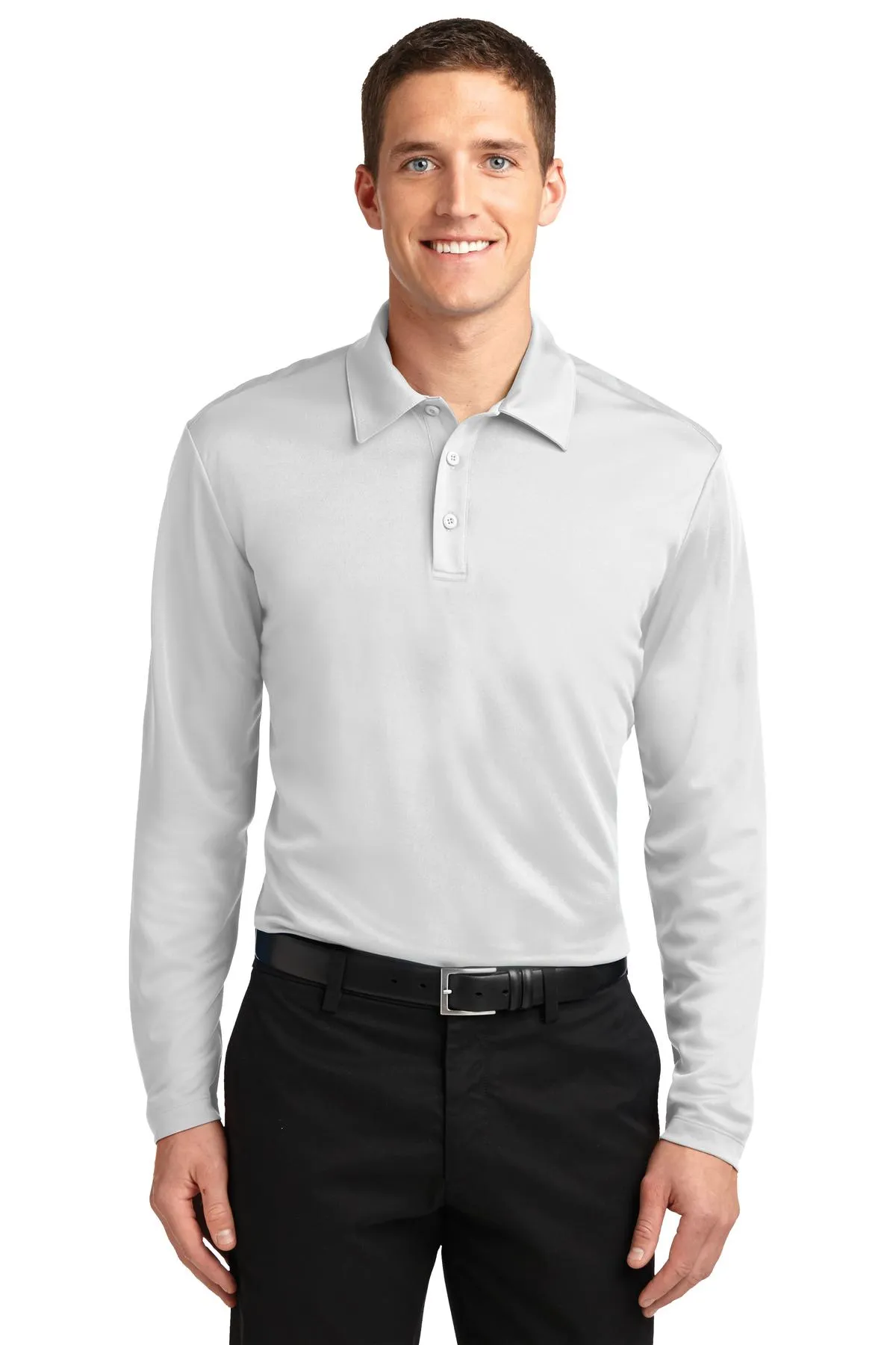 Port Authority® Silk Touch™ Performance Long Sleeve Polo. K540LS