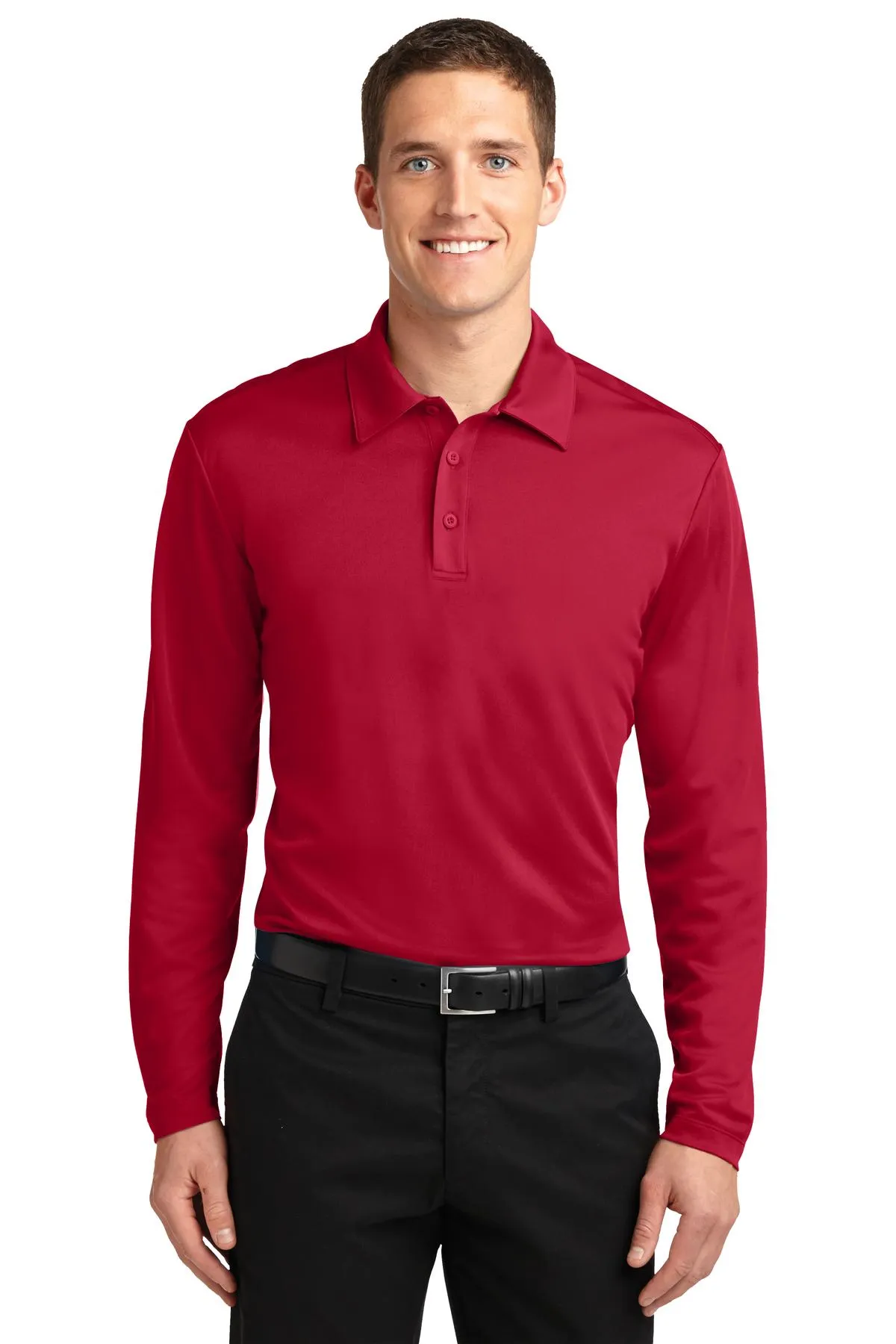 Port Authority® Silk Touch™ Performance Long Sleeve Polo. K540LS